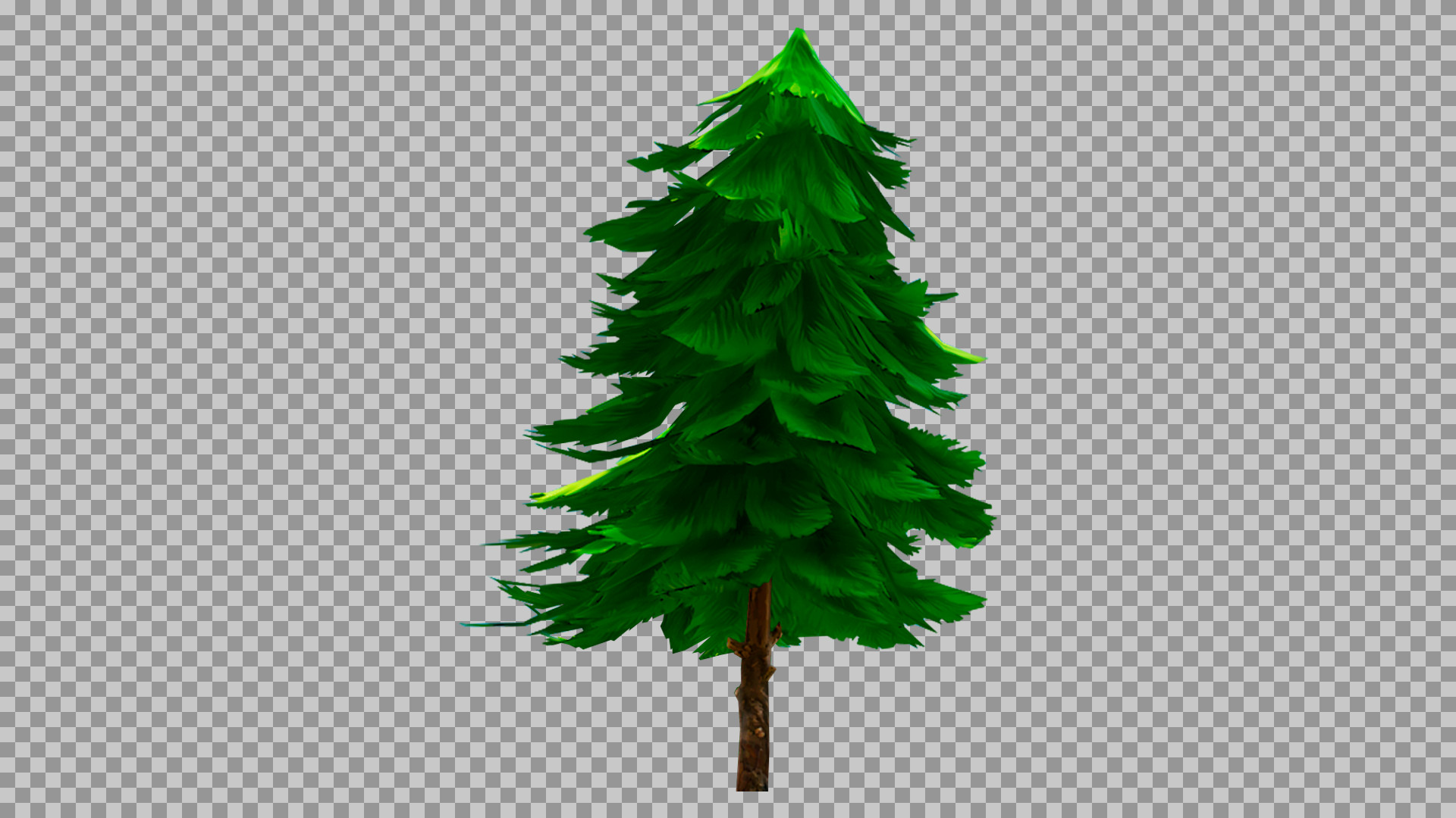 Stylized Pine Tree PNG | Transparent Cartoon Forest Asset...