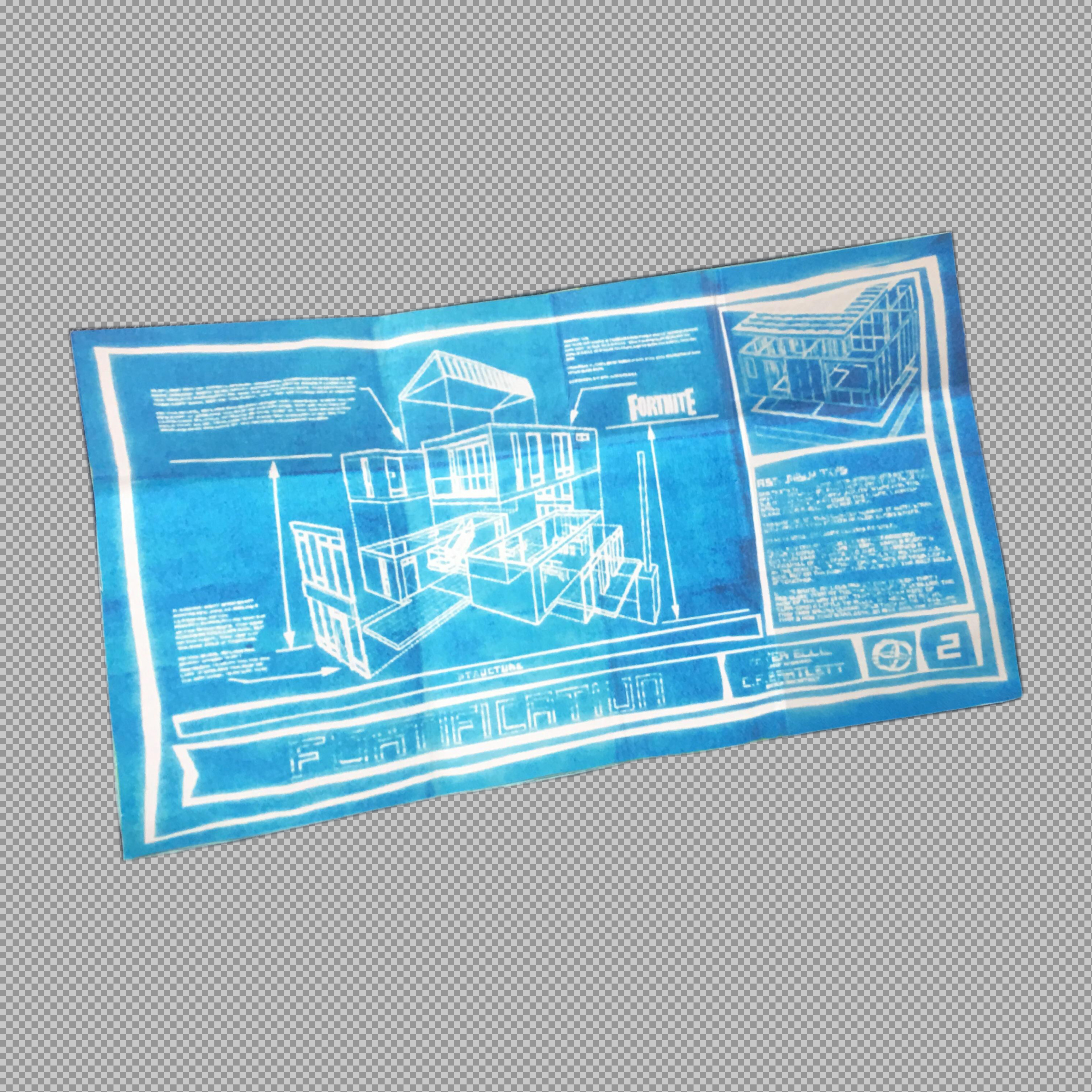 Fortnite Building Blueprint PNG | Transparent Gaming Asset