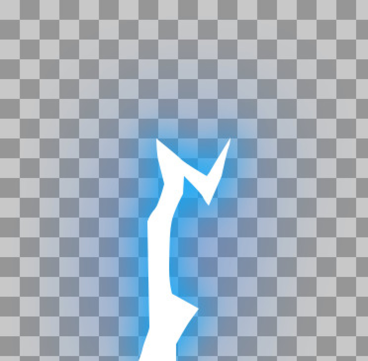 Blue Lightning Spark PNG - Anime Electric VFX Overlay