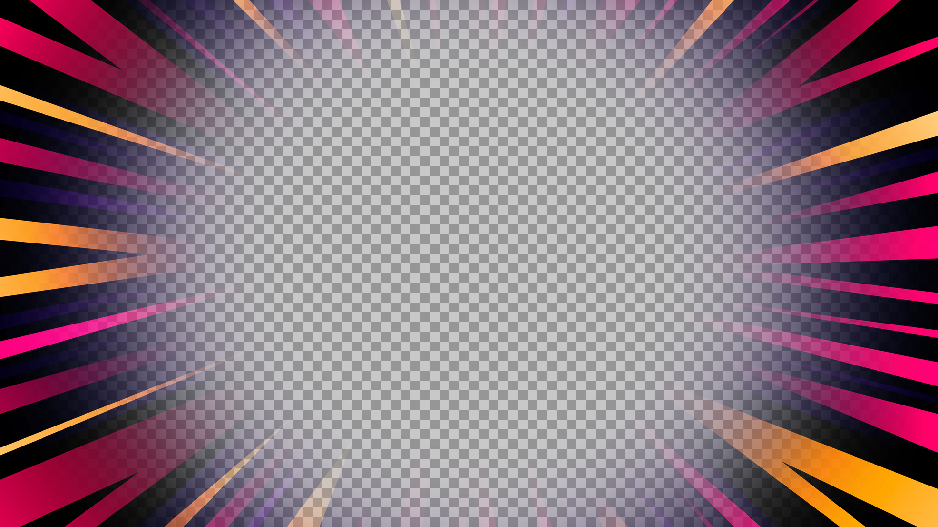Neon Purple & Orange Speed Lines | Anime Burst Background...