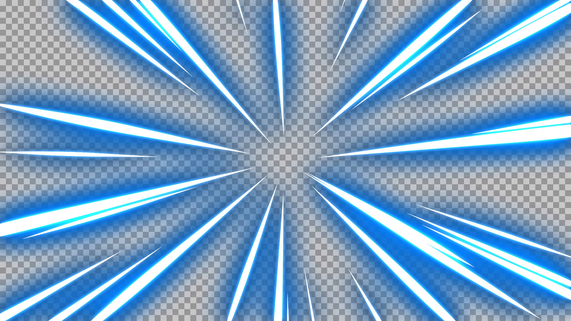 Blue Speed Lines PNG | Neon Anime Zoom & Radial Burst Overlay...