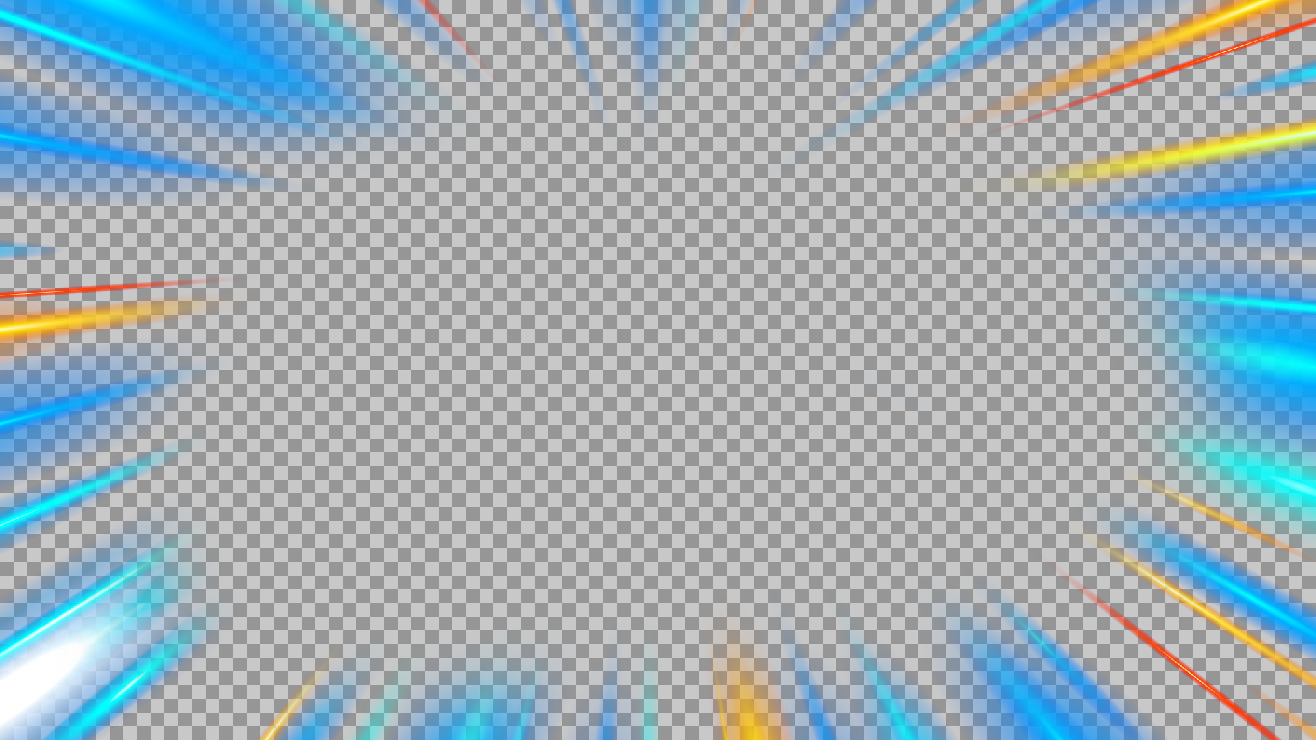 Blue & Orange Speed Lines PNG | 3D Radial Zoom Background...