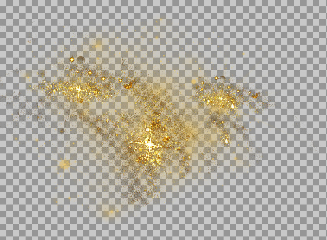 Gold Glitter Splash PNG | Abstract Golden Dust & Sparkle Overlay