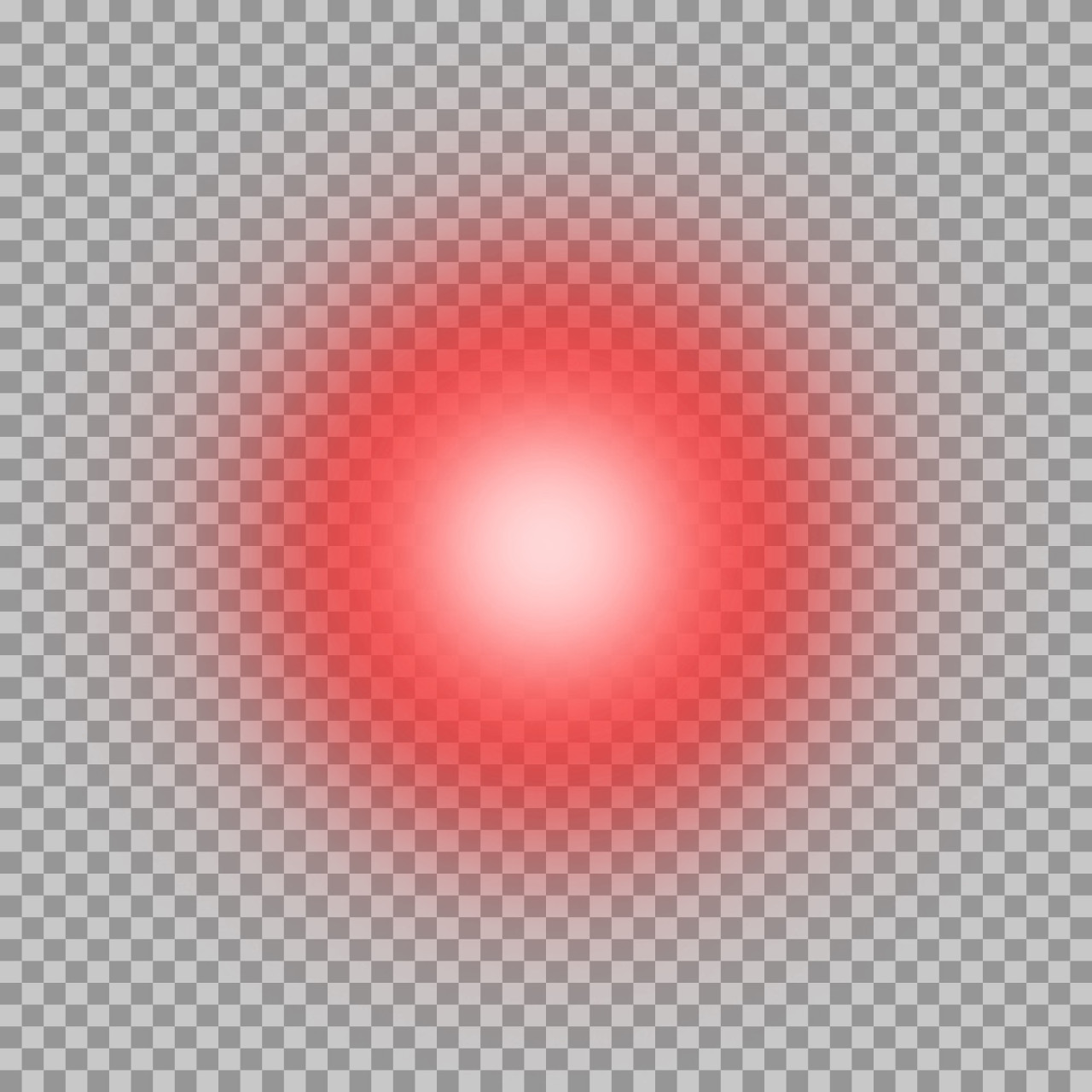 Soft Red Glow Circle PNG | Transparent Gradient Light Effect