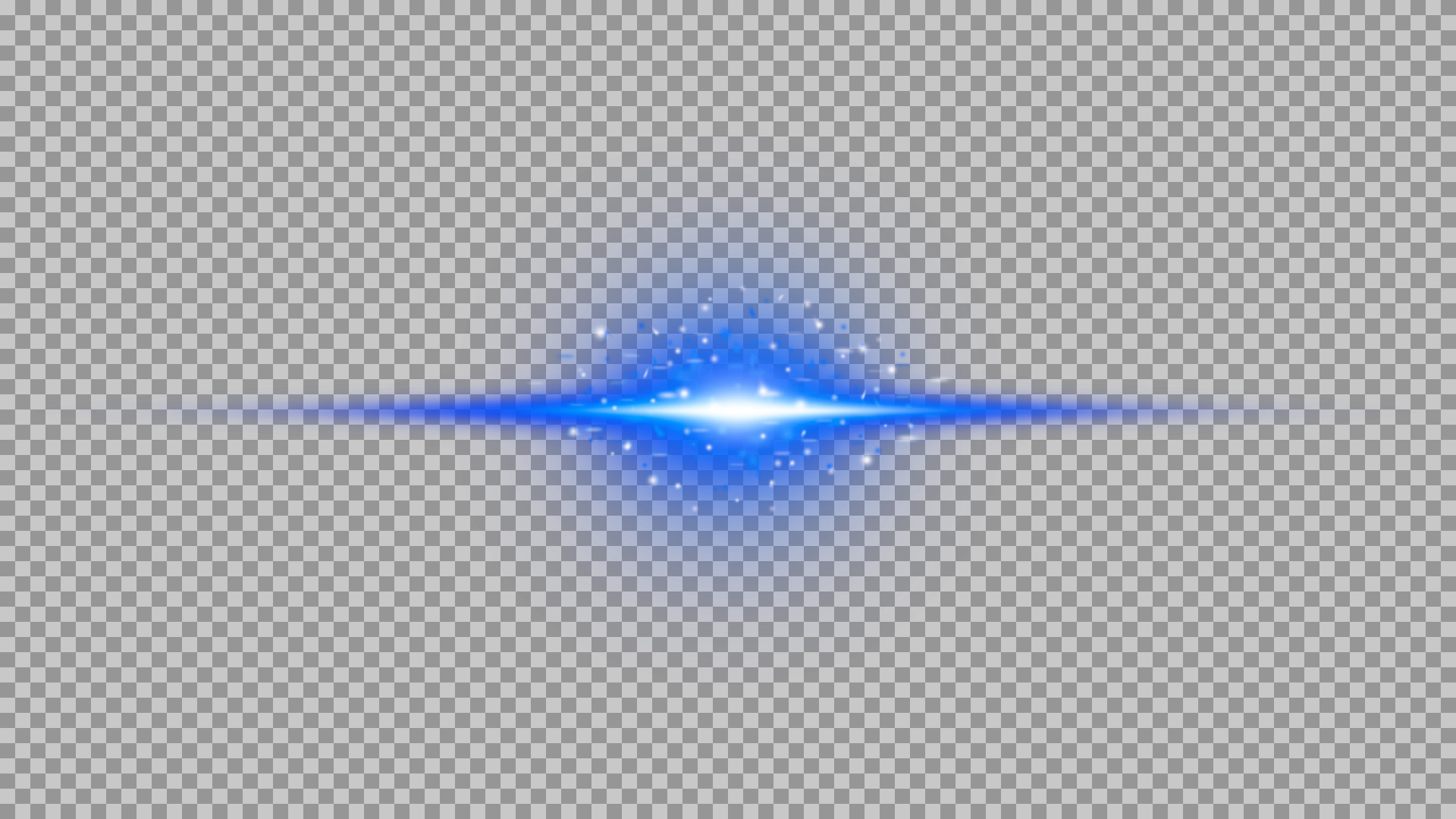 Blue Lens Flare PNG - Horizontal Light Streak with Particles...