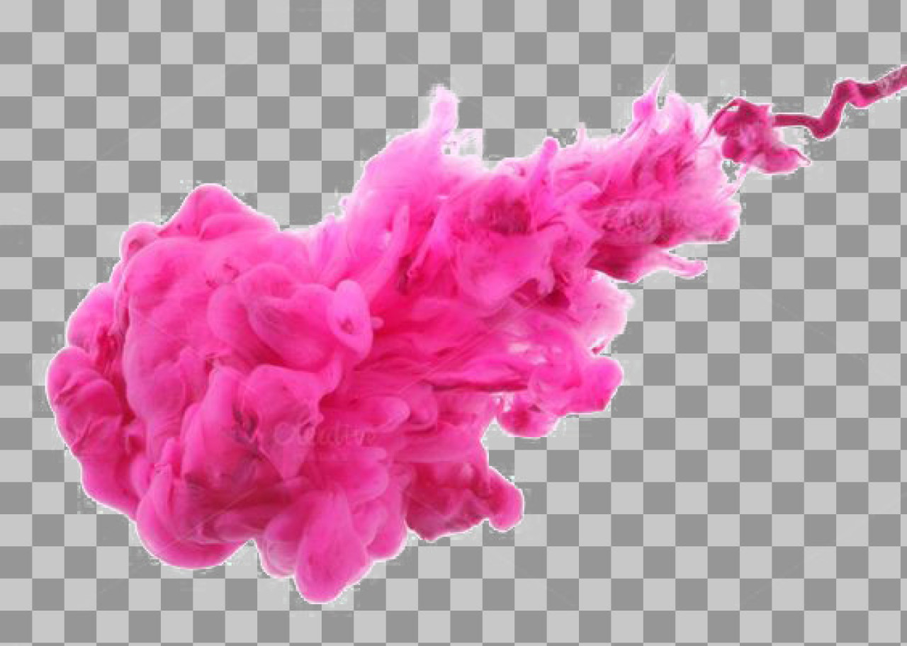 Pink Ink Drop in Water PNG | Abstract Magenta Smoke Overlay