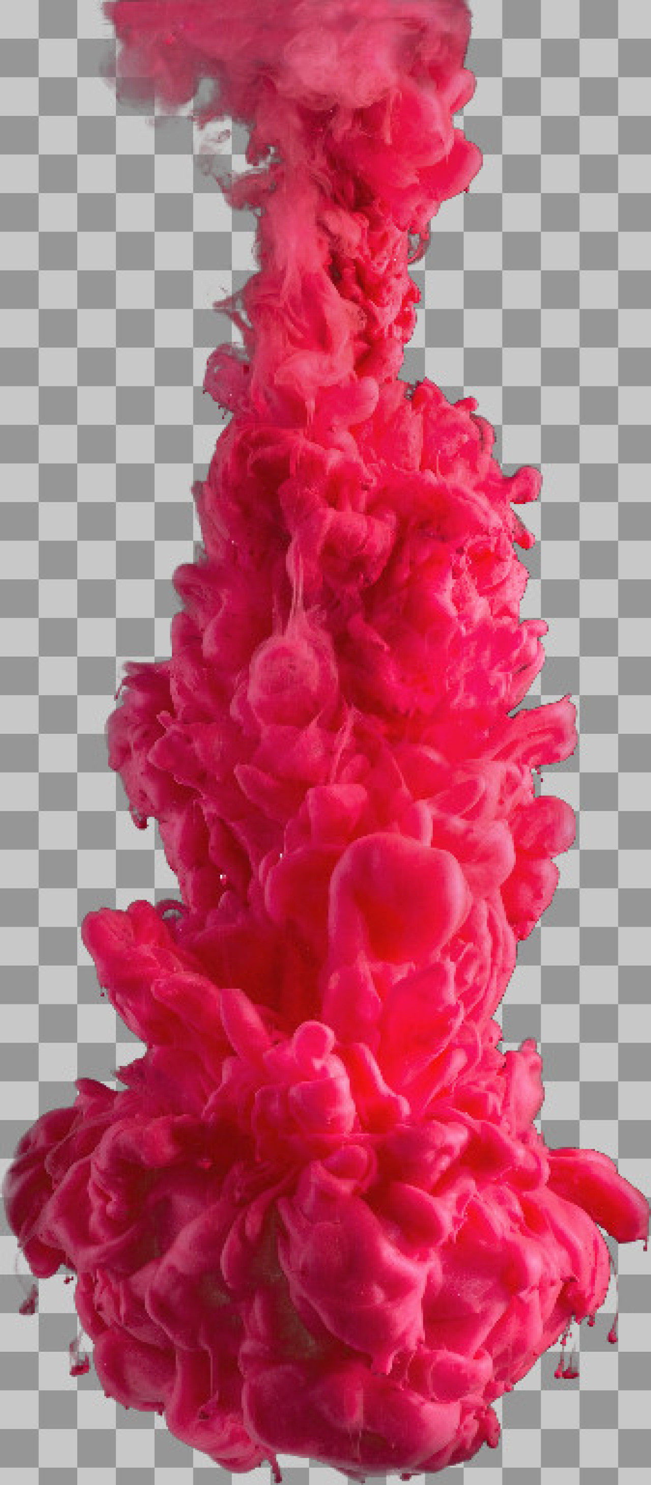 Pink Ink in Water PNG | Abstract Paint Splash & Smoke Overlay