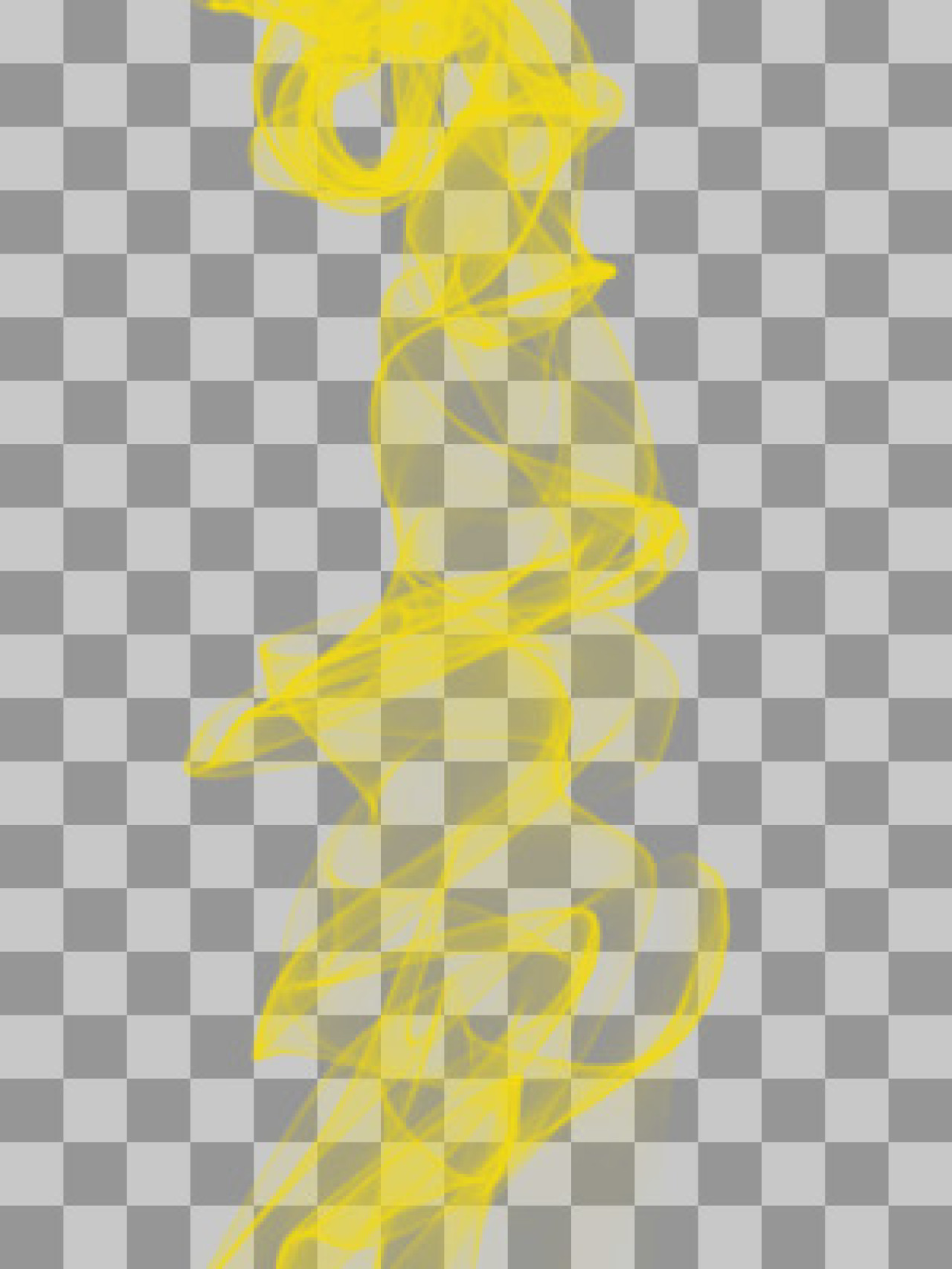 Yellow Smoke Swirl PNG | Abstract Gold Fume Overlay Texture