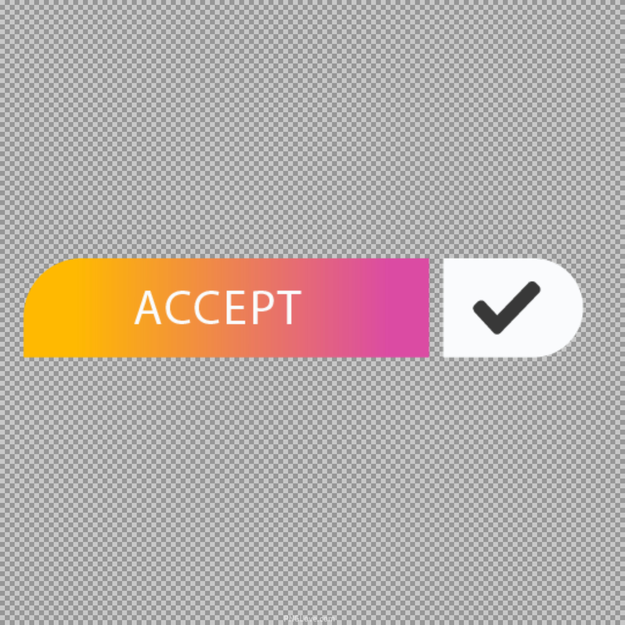 Accept button PNG image...