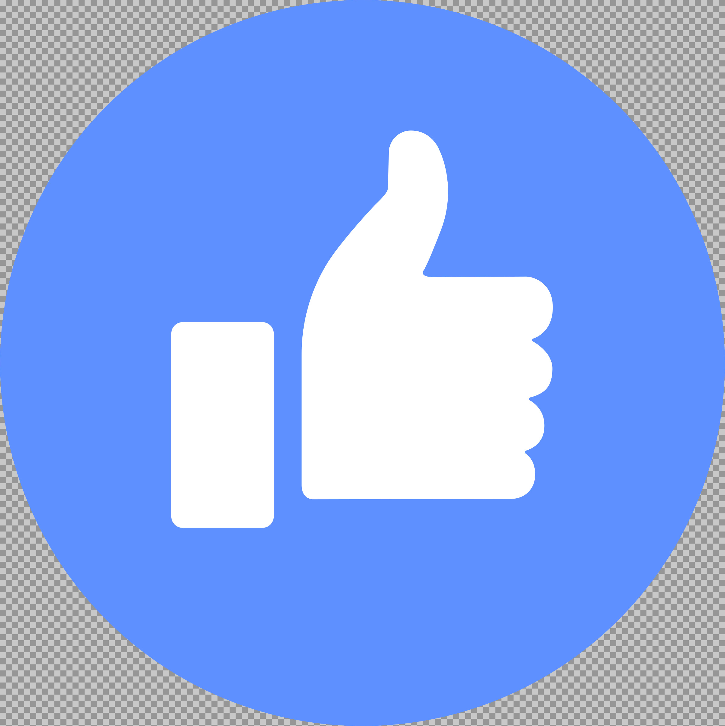 Facebook Like Icon PNG | Free Thumbs Up Graphic Download