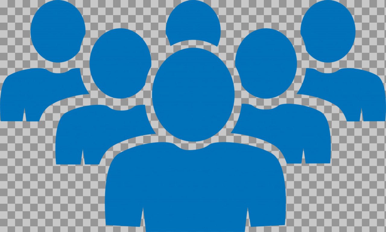 Blue Group of People Icon PNG | Team & Community Symbol