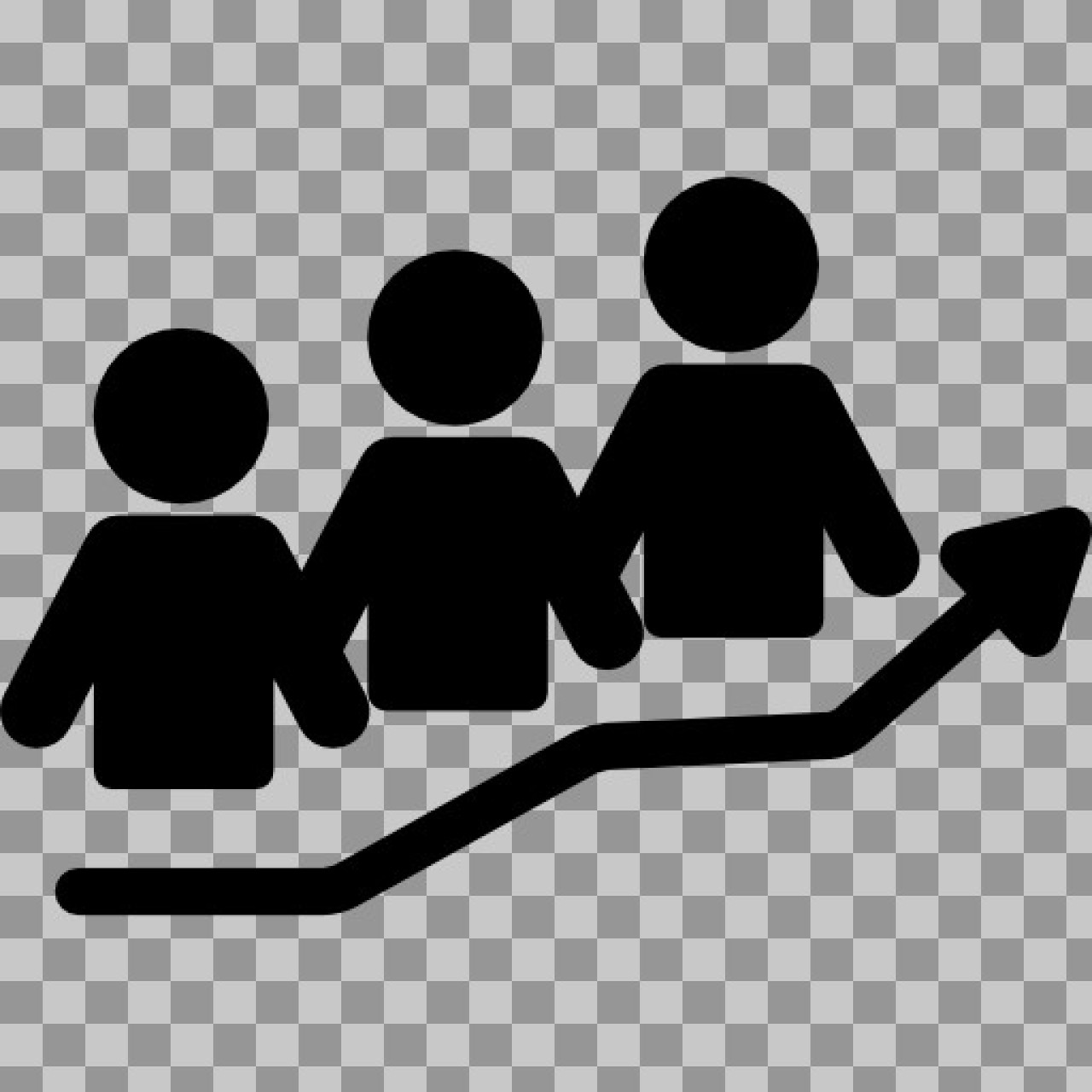 Growth Icon PNG | Free User & Audience Trend Graphic