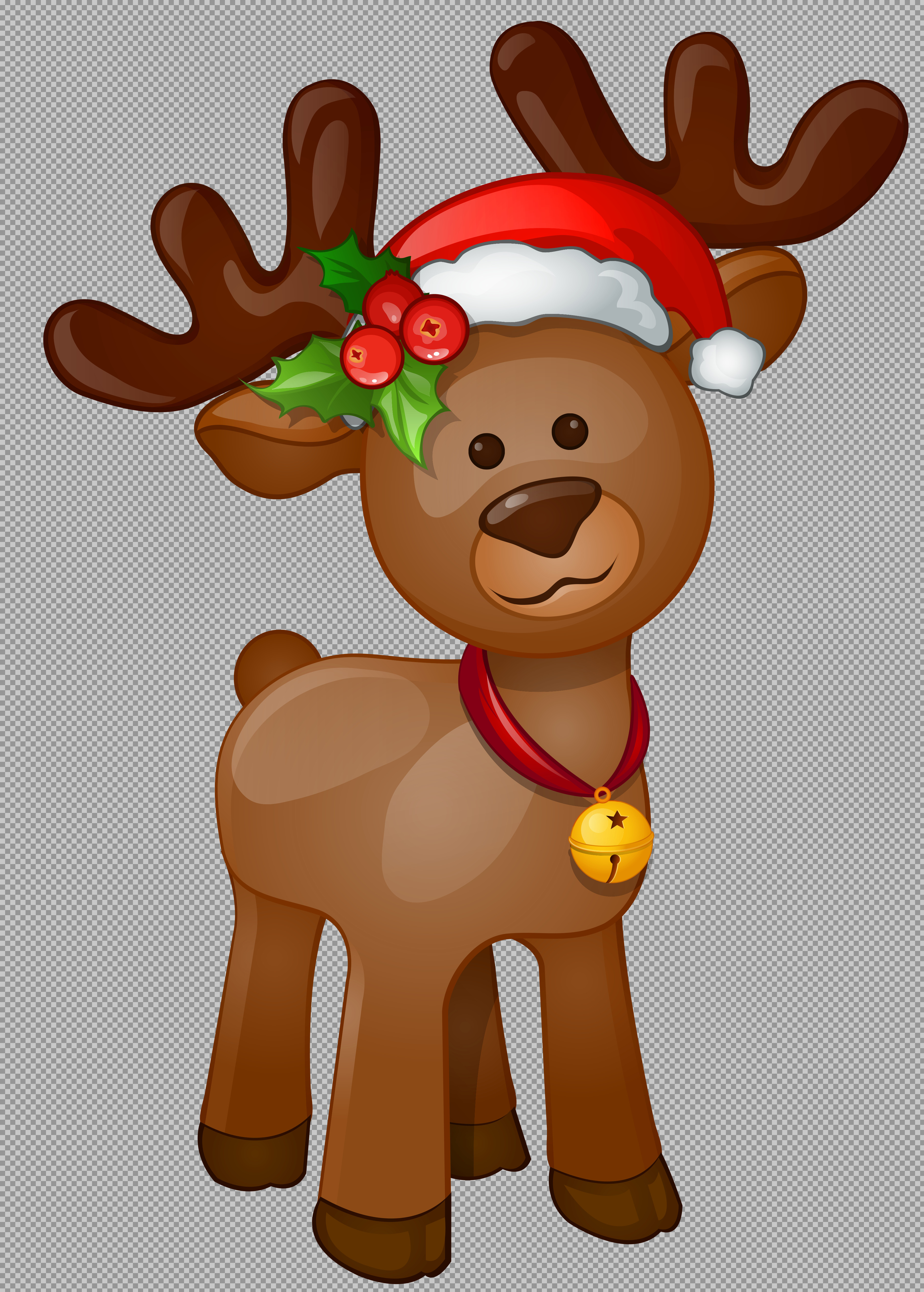 Cute Christmas Reindeer PNG | Festive Holiday Clipart