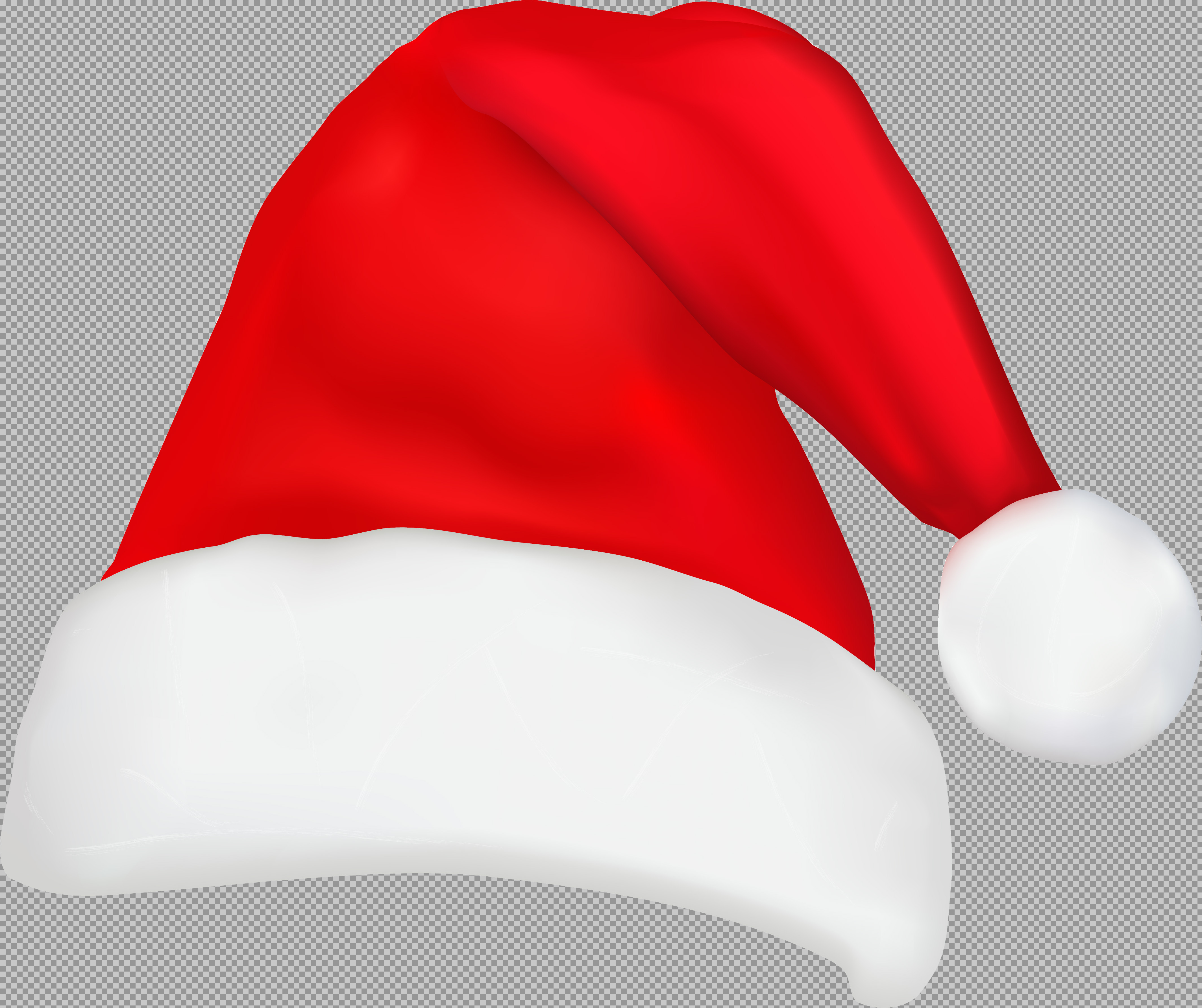 Illustrated Santa Hat PNG | Free Holiday Clipart