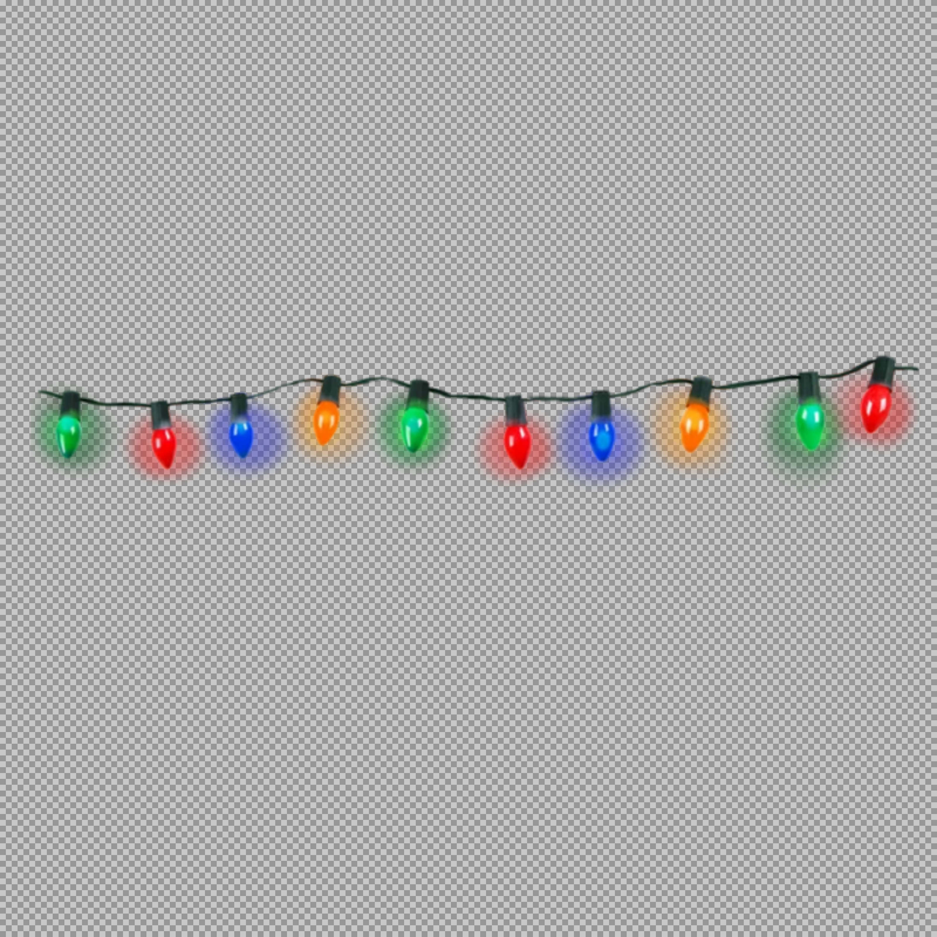 Christmas Lights PNG | Free Transparent Holiday Light String Graphic