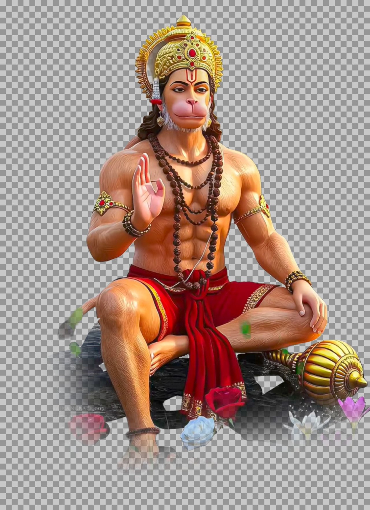 Bajrangbali Hanuman PNG images 4k download