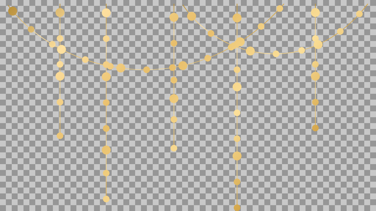 Gold Garland PNG | Free Festive & Party Overlay...