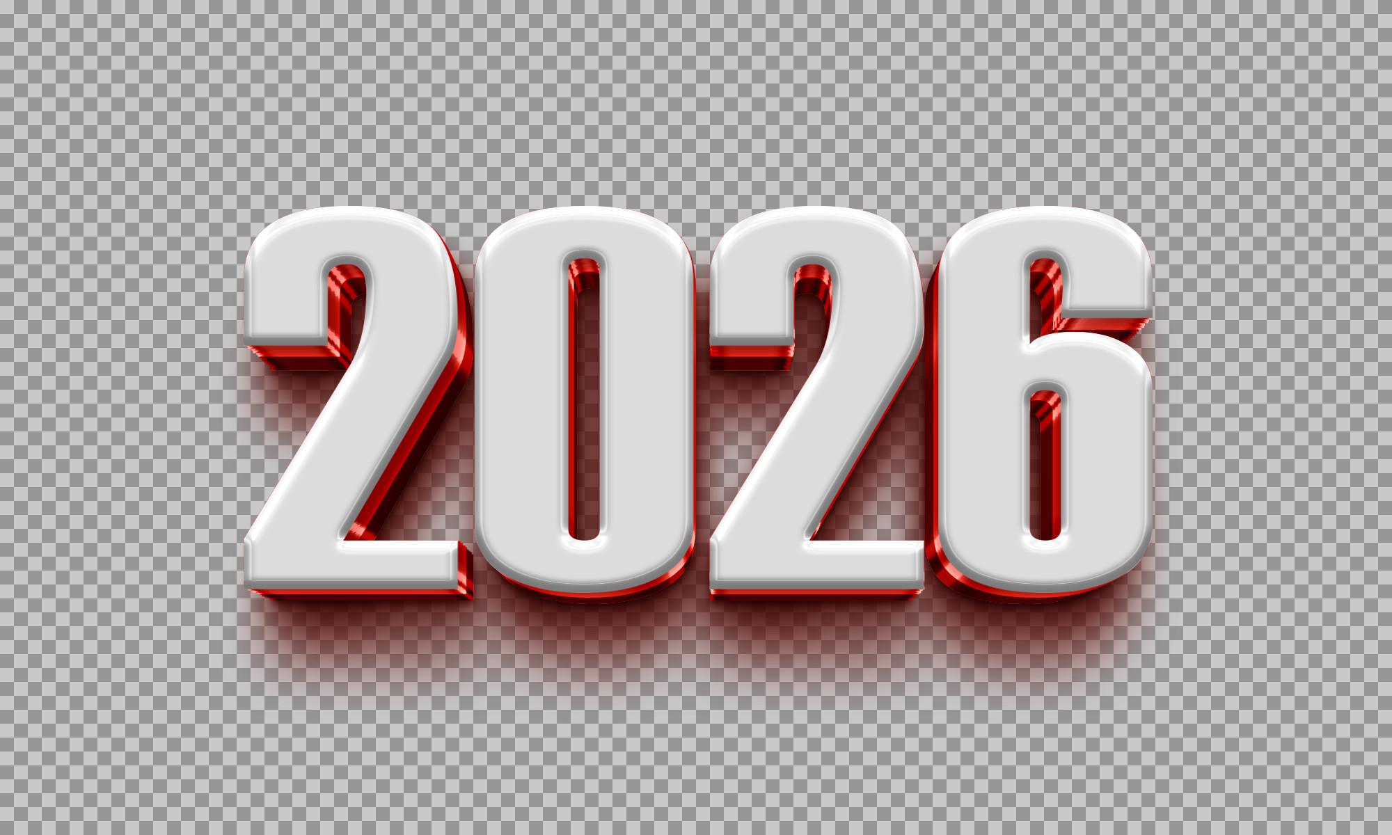 Bold 3D 2026 PNG Image | Free Transparent Download...