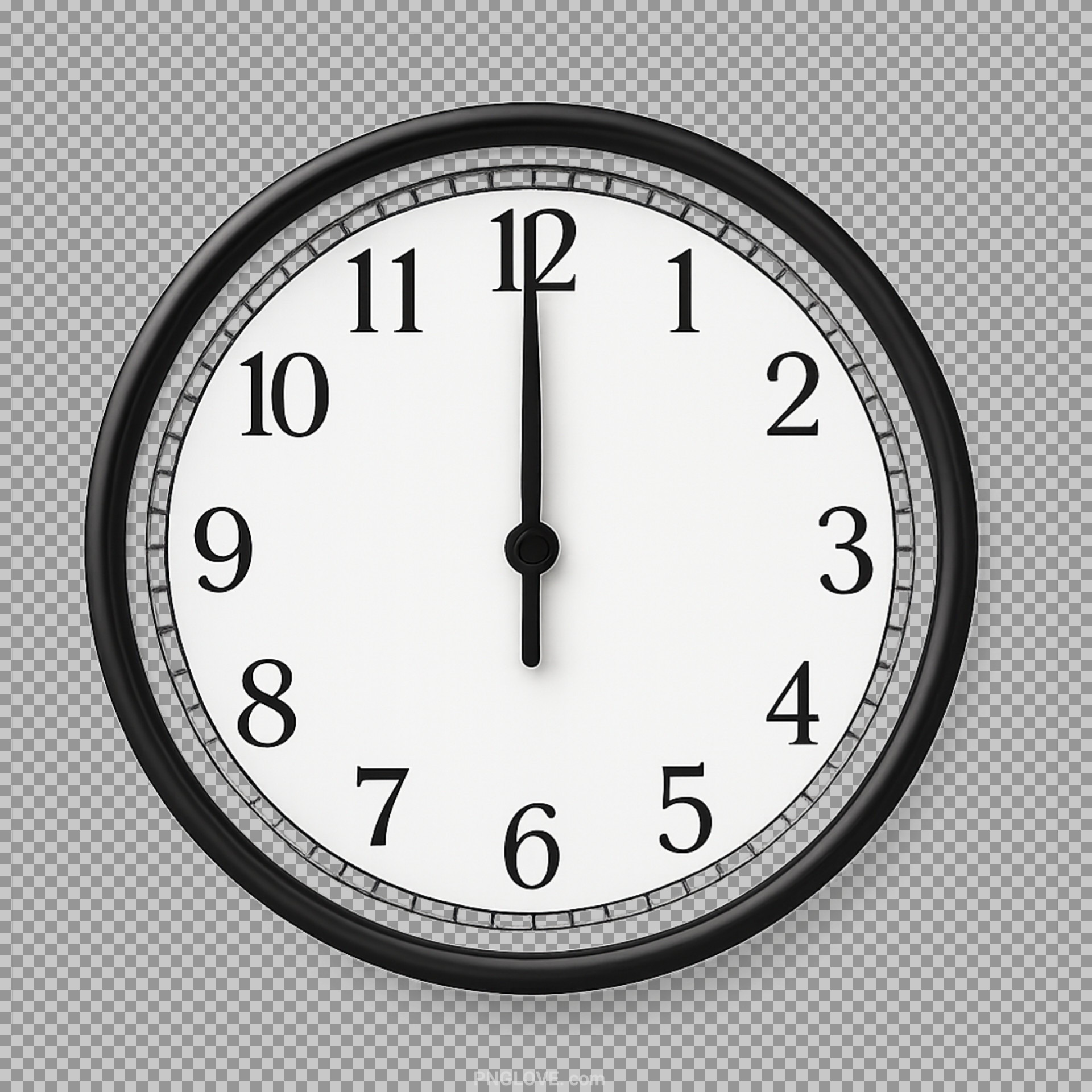 Classic Wall Clock PNG | 6 O