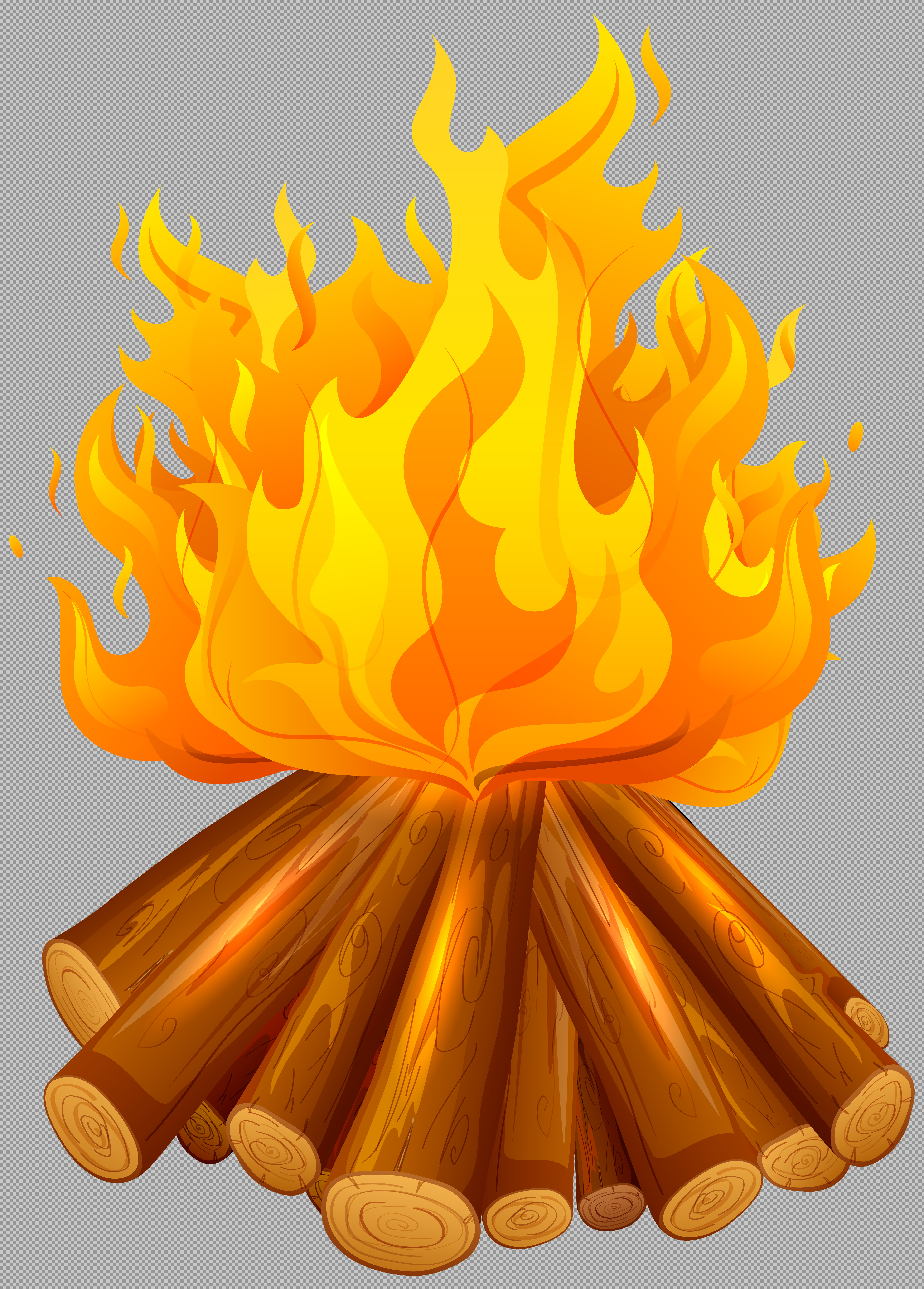 Bonfire PNG Clipart - Lohri & Bhogi Fire Vector Illustration...