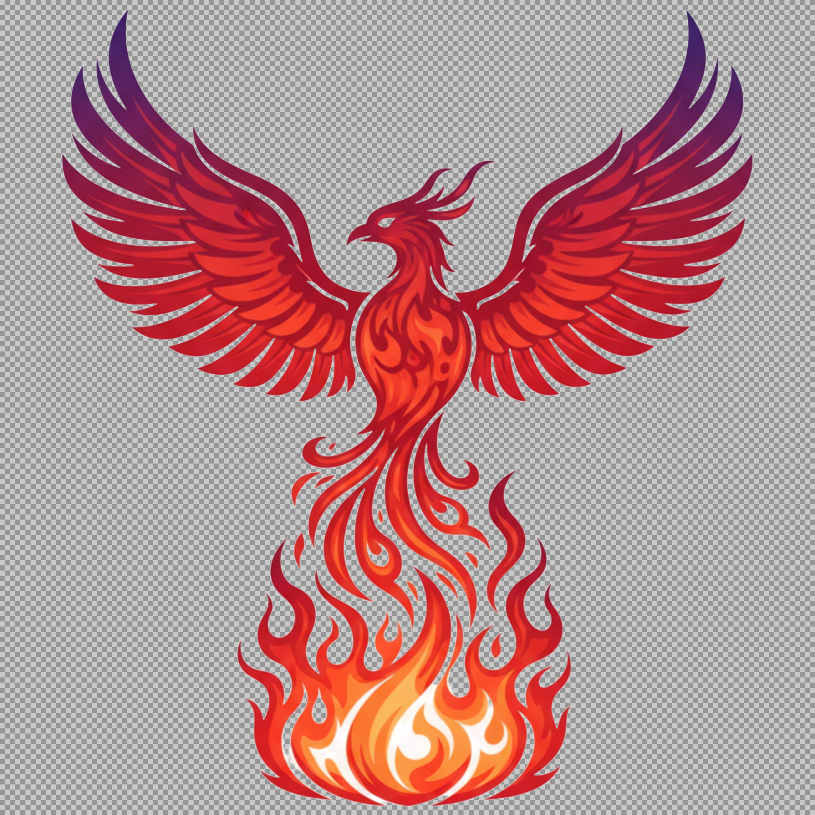 Phoenix Rising from Flames PNG | Symbol of Rebirth & Power...