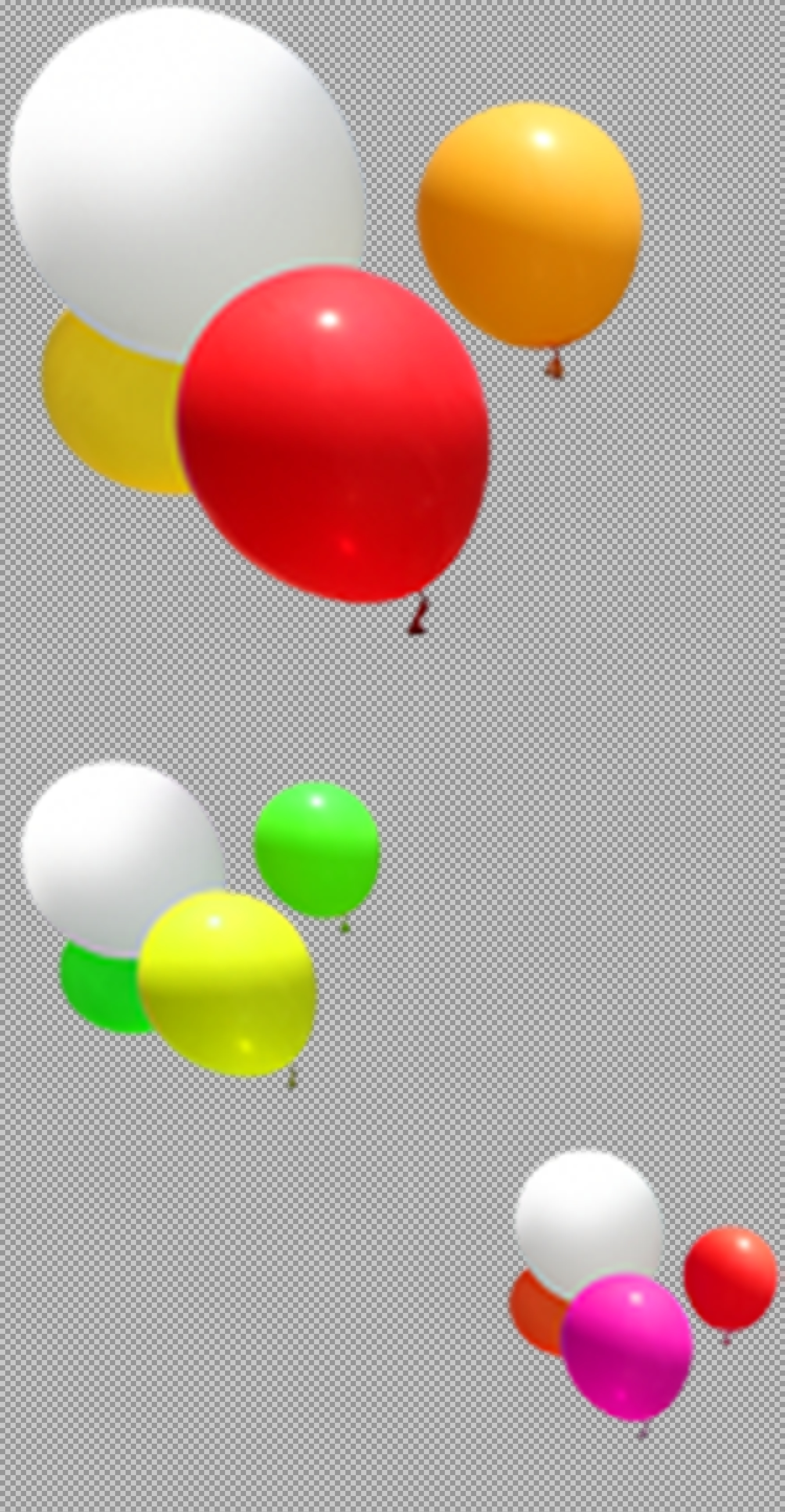 Colorful Balloons PNG | Festive Party Clipart