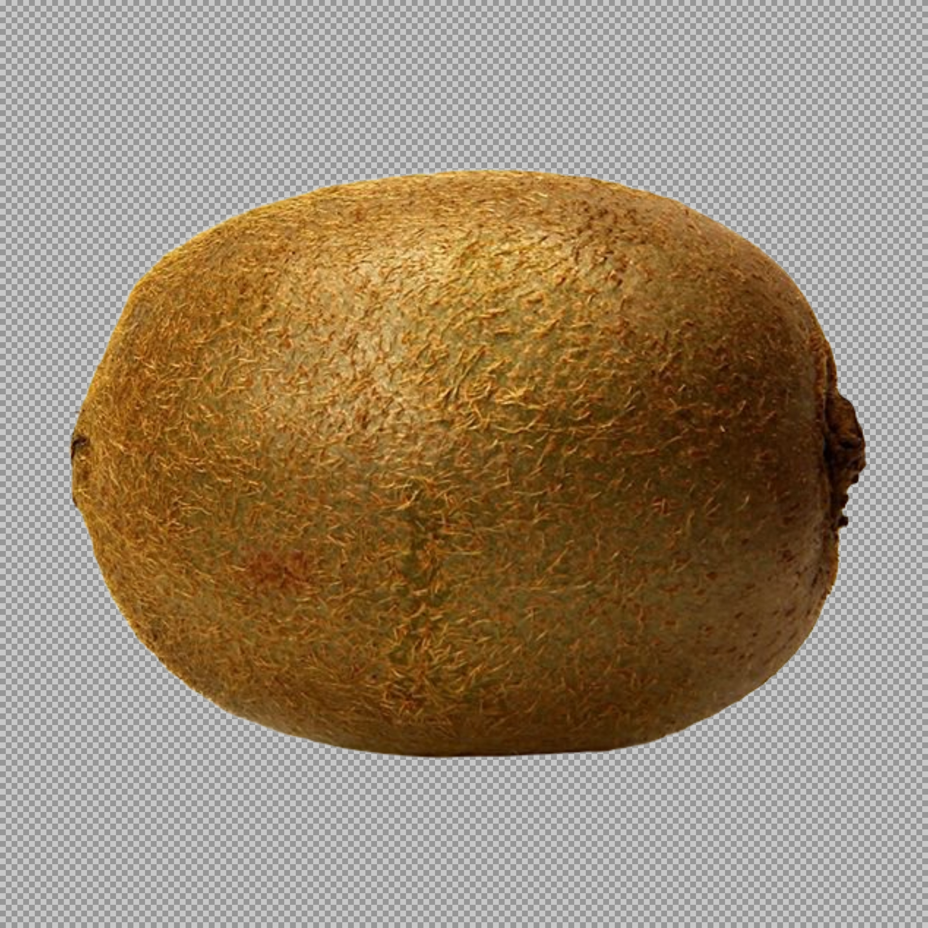 Single Whole Kiwi Fruit PNG - Isolated Horizontal View...