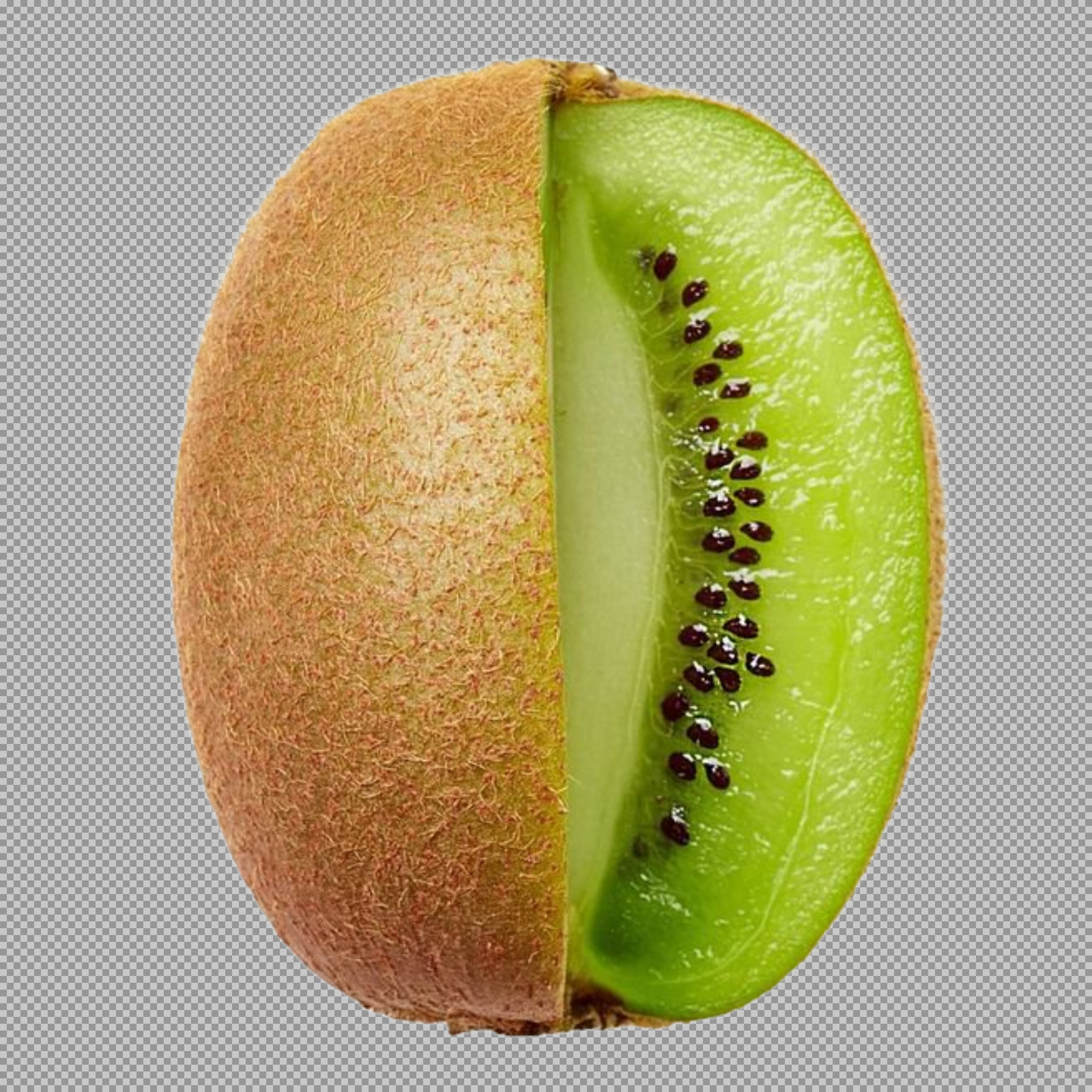 Fresh Sliced Kiwi Fruit PNG | High-Resolution Stock Image