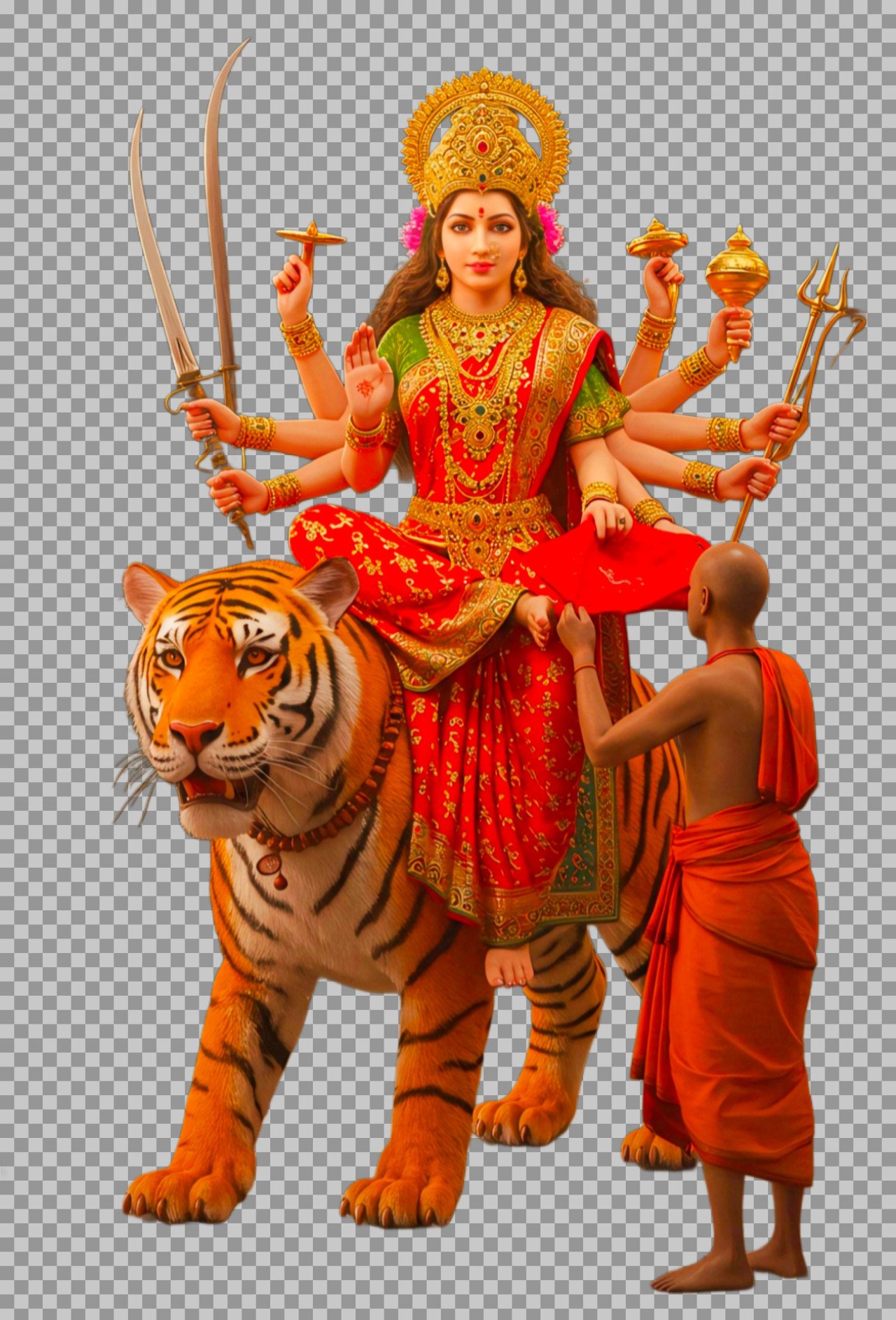 Durga maa PNG transparent image