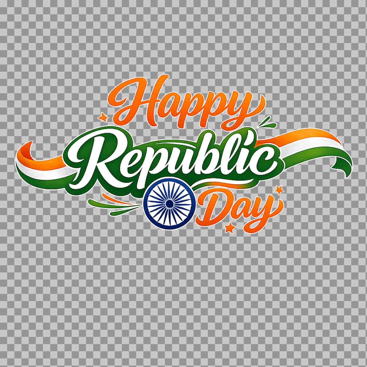 Happy Republic Day PNG Image | Free 26 January PNG text