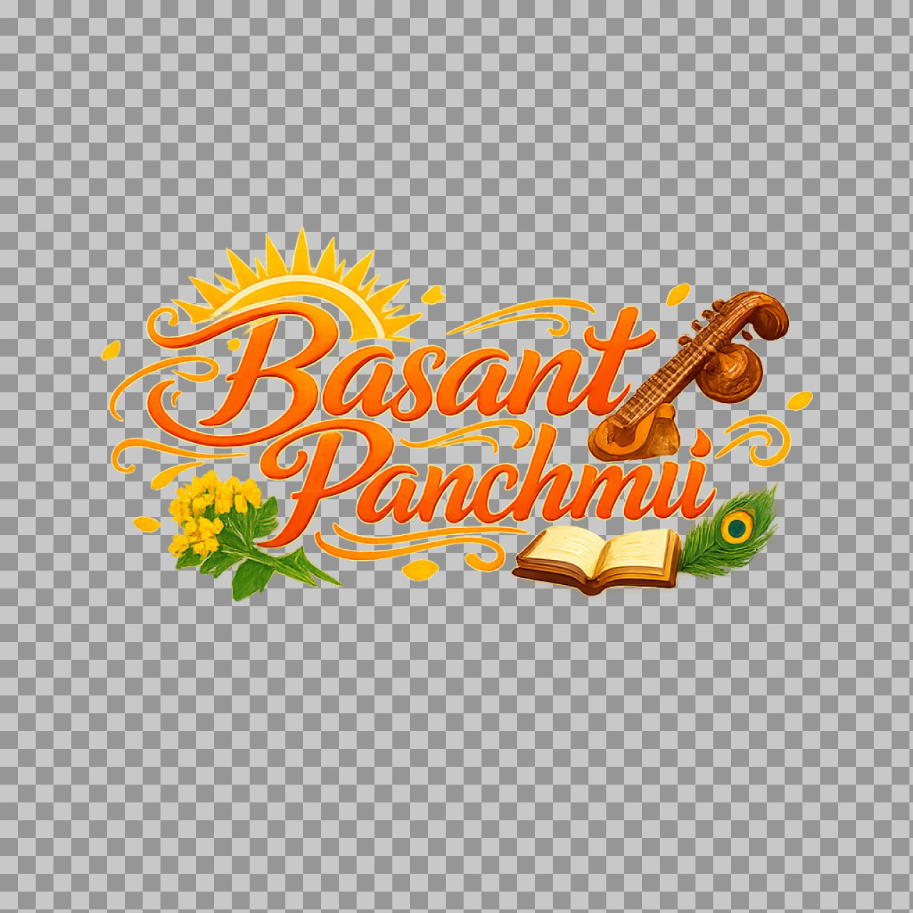 Happy Basant Panchami Image | Saraswati Puja Festival Greeting