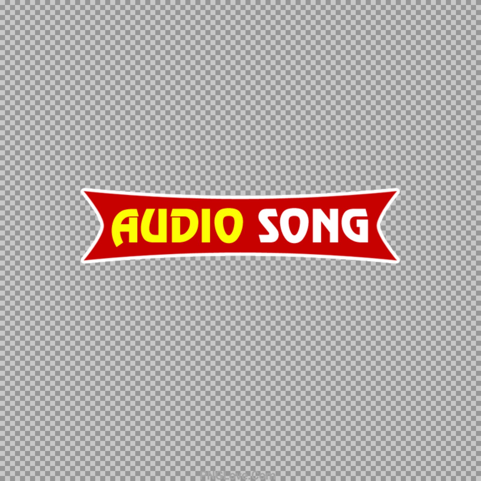 Audio song logo sticker PNG image download...