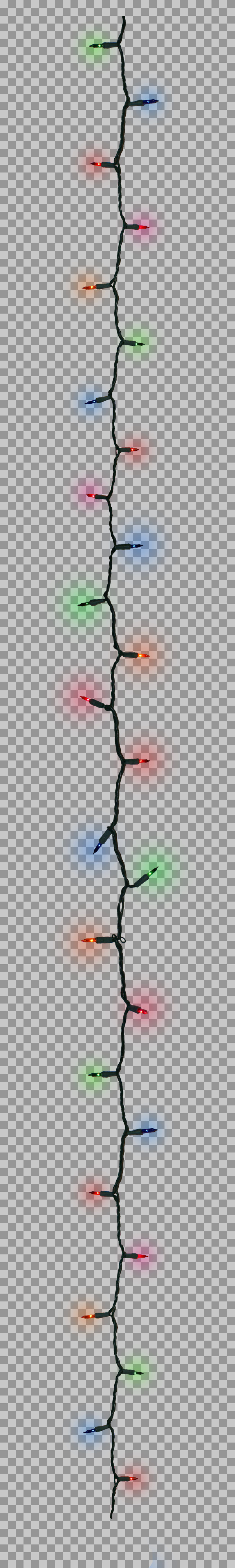 Colorful Christmas Lights String PNG | Festive Holiday Decoration