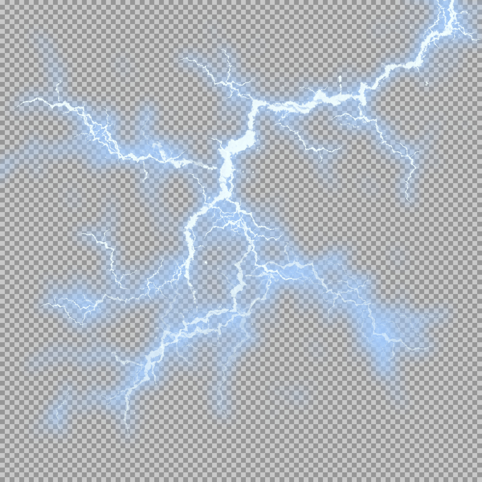 Abstract Blue Lightning & Crack png transpernt images