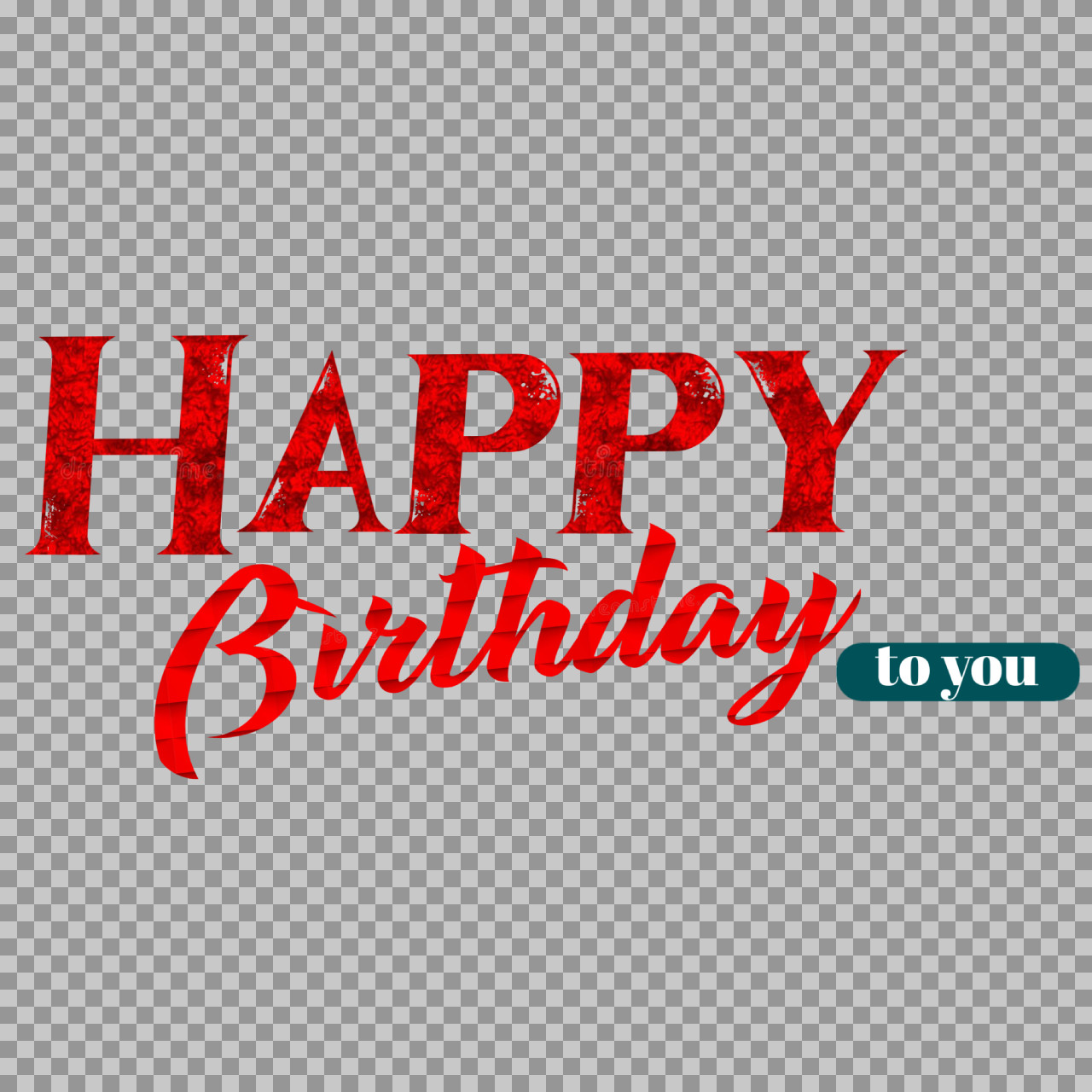 Stylish "Happy Birthday to You" PNG Graphic | Free Download...