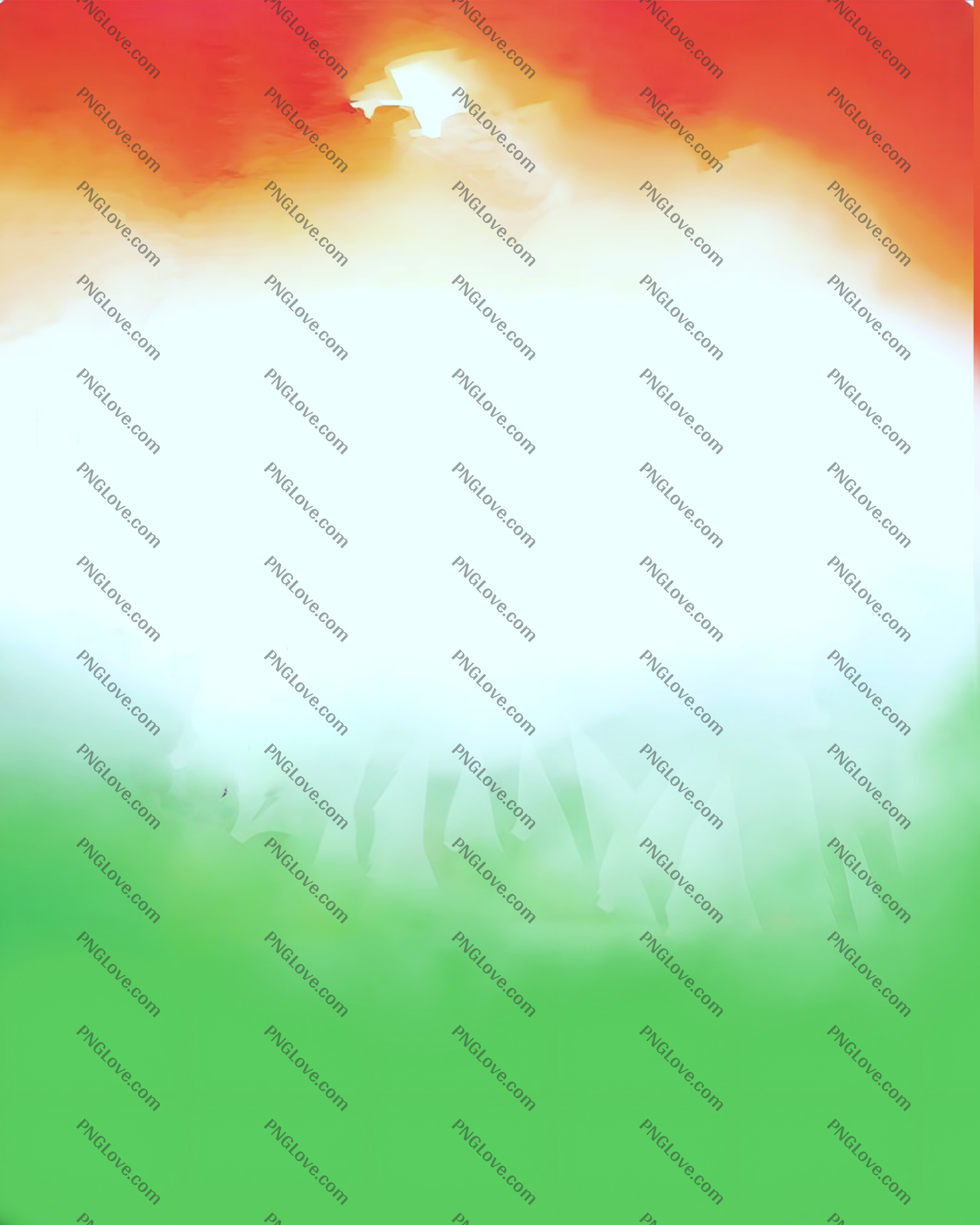 Patriotic Indian Flag Abstract Watercolor Background