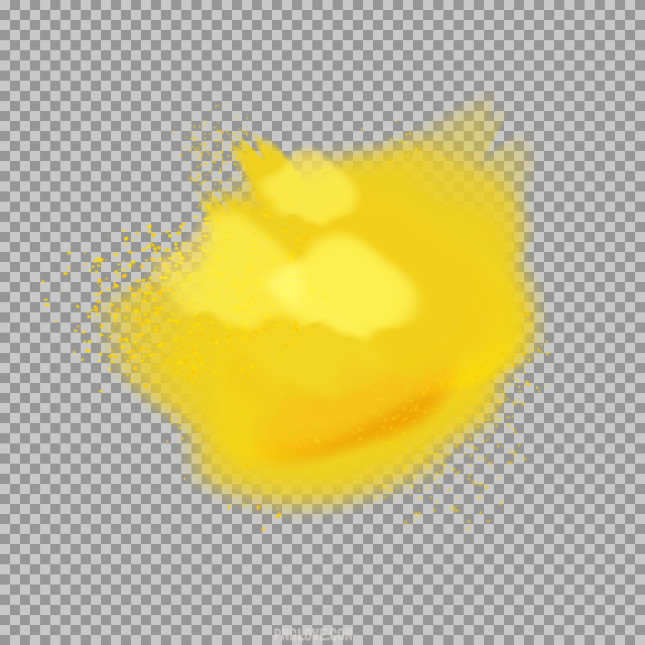 Yellow Holi Gulal Color Splash PNG | Free Download