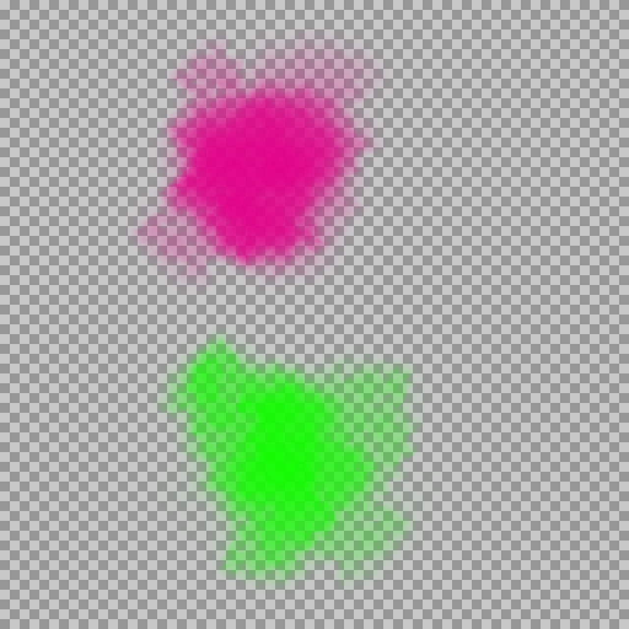 Neon Pink & Green Powder Cloud PNG | Free Download