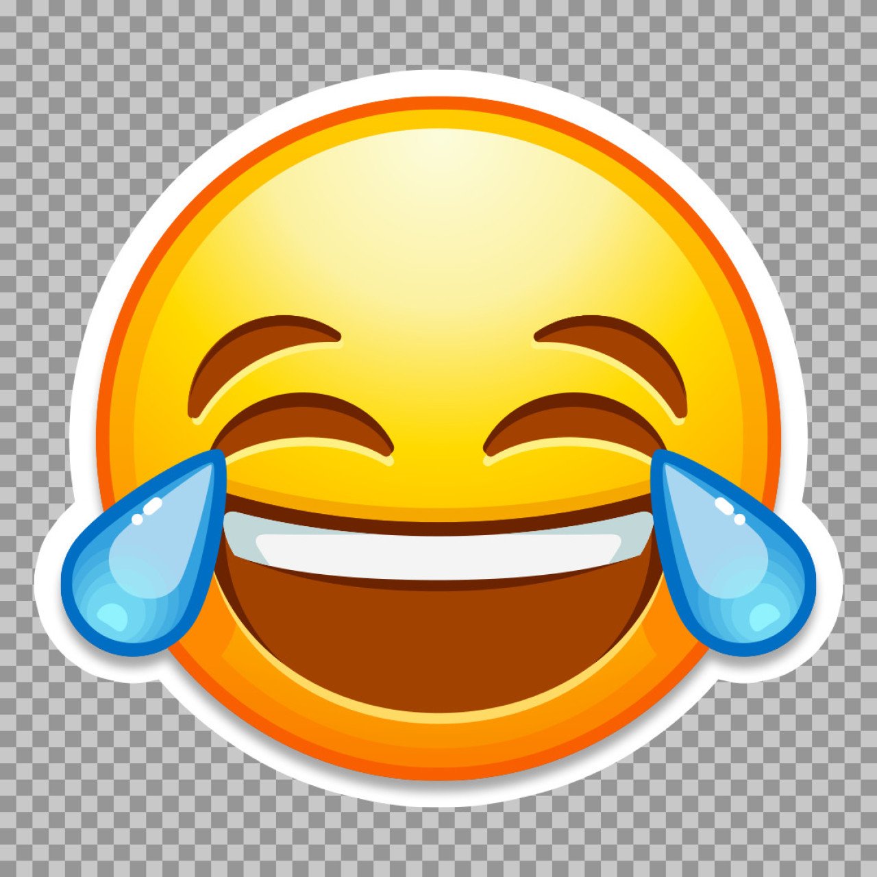 tears of joy laughter emoji PNG image download