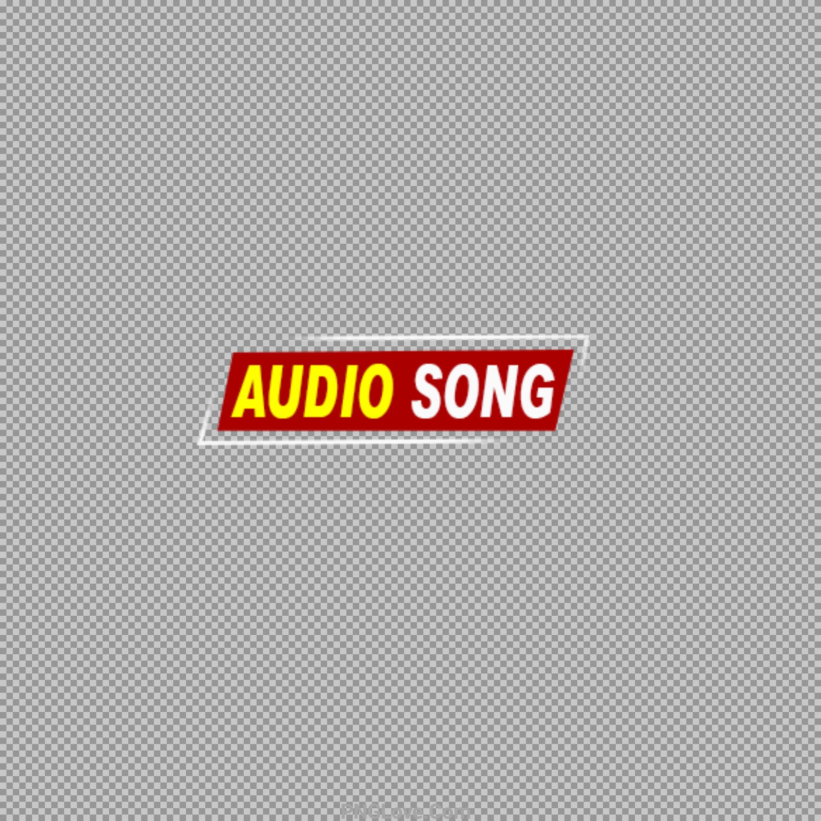 Audio song poster design PNG...