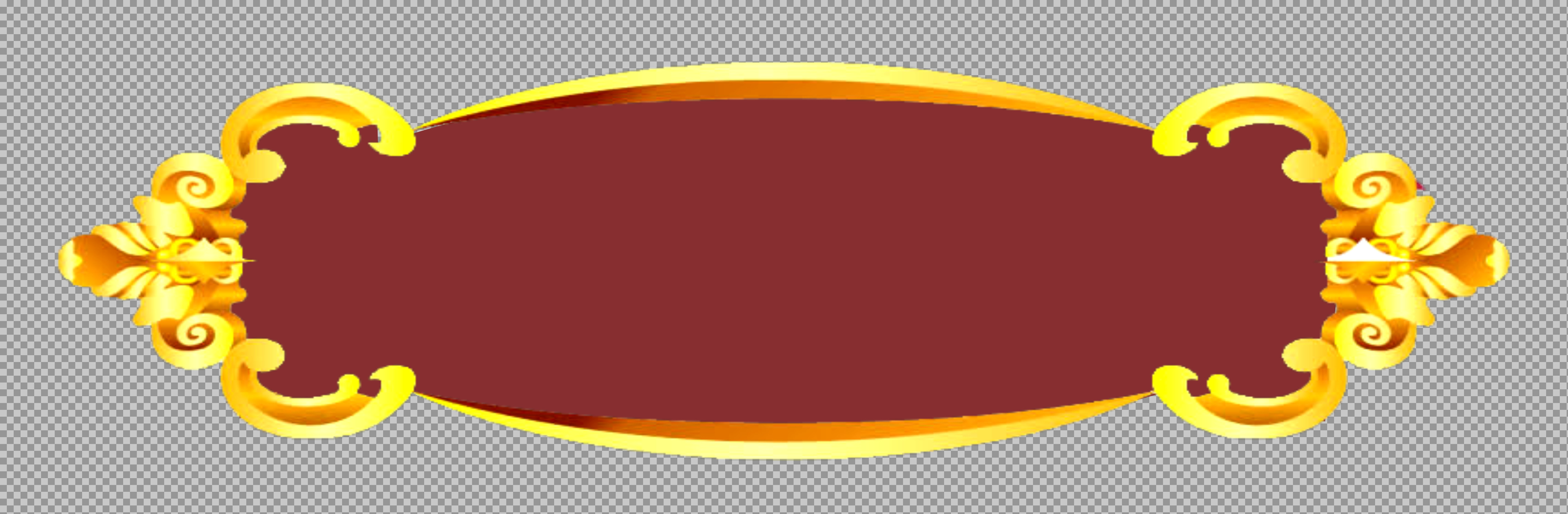 Ornate Gold Title Frame PNG | Free Elegant Banner