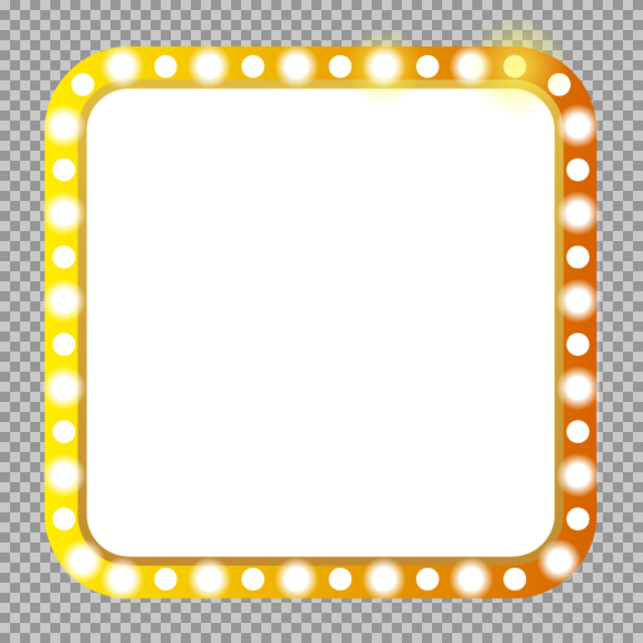 Marquee Light Bulb Frame PNG | Free Transparent Download
