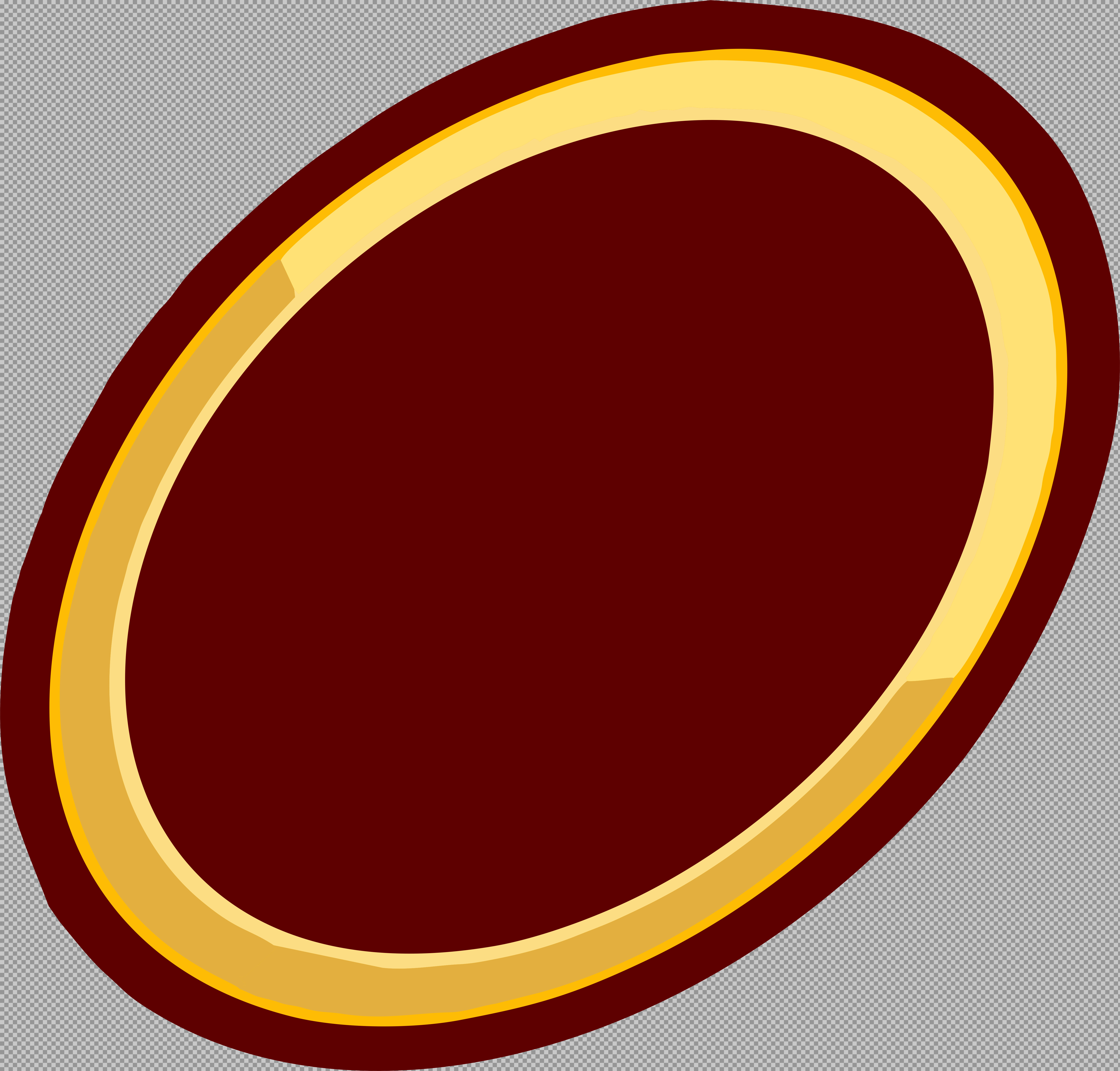 Maroon and Gold Oval Frame PNG | Classic Badge & Label Clipart