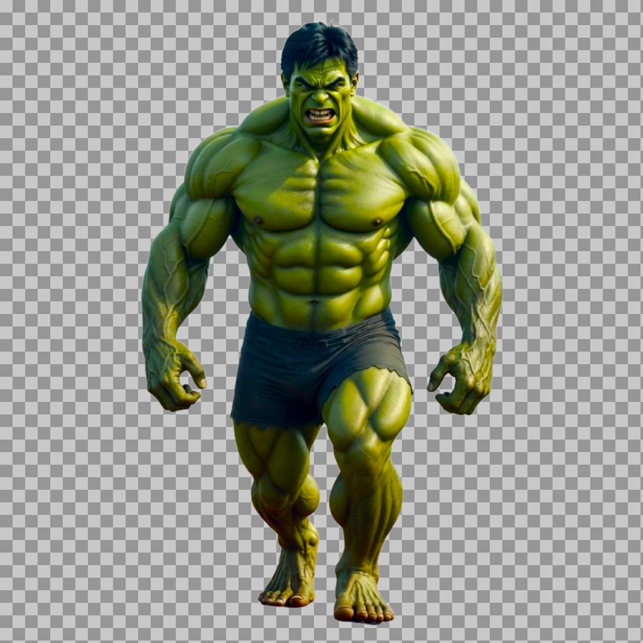 Angry Incredible Hulk PNG | Free Full Body Graphic