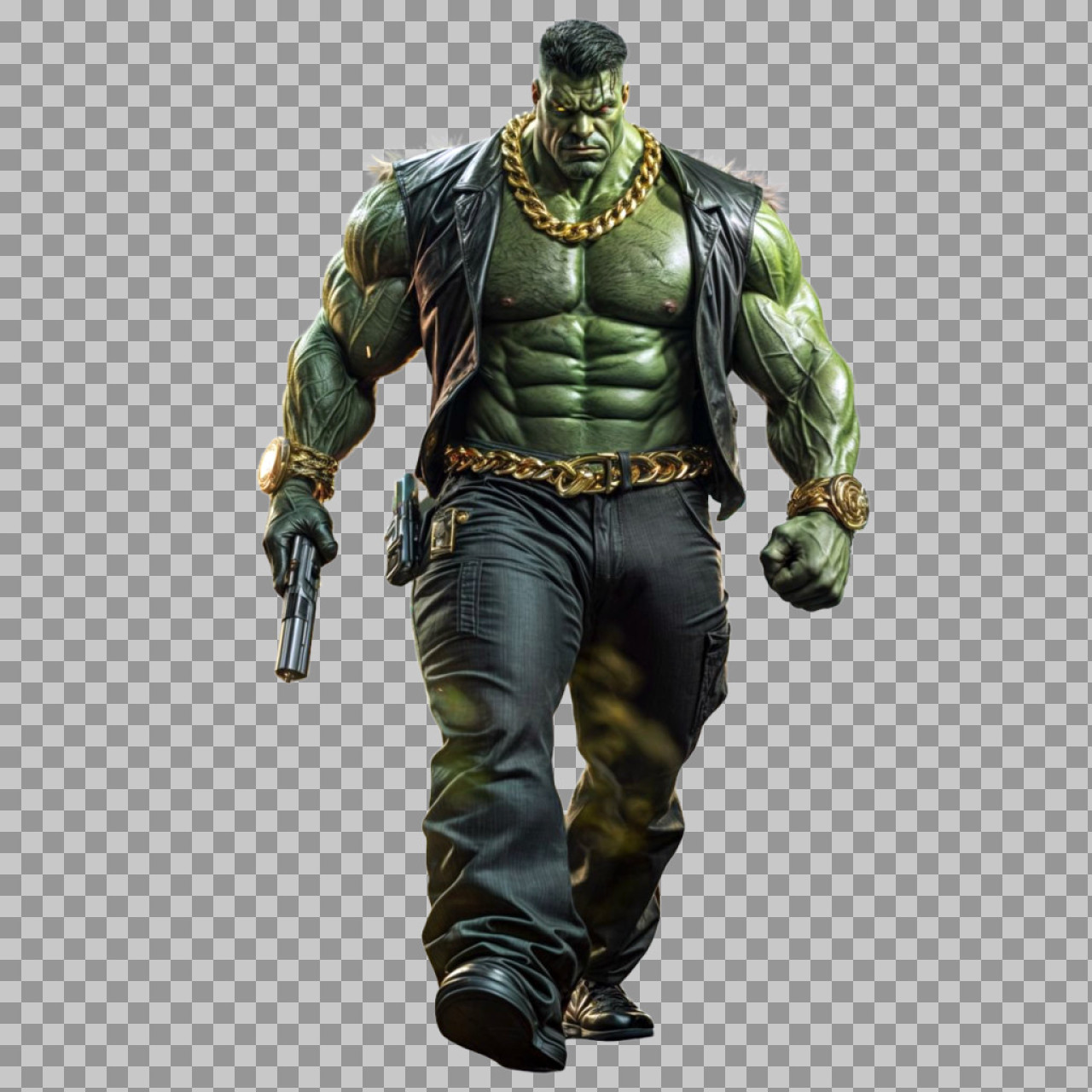Gangster Hulk PNG | Free Stylish Marvel Character Graphic...