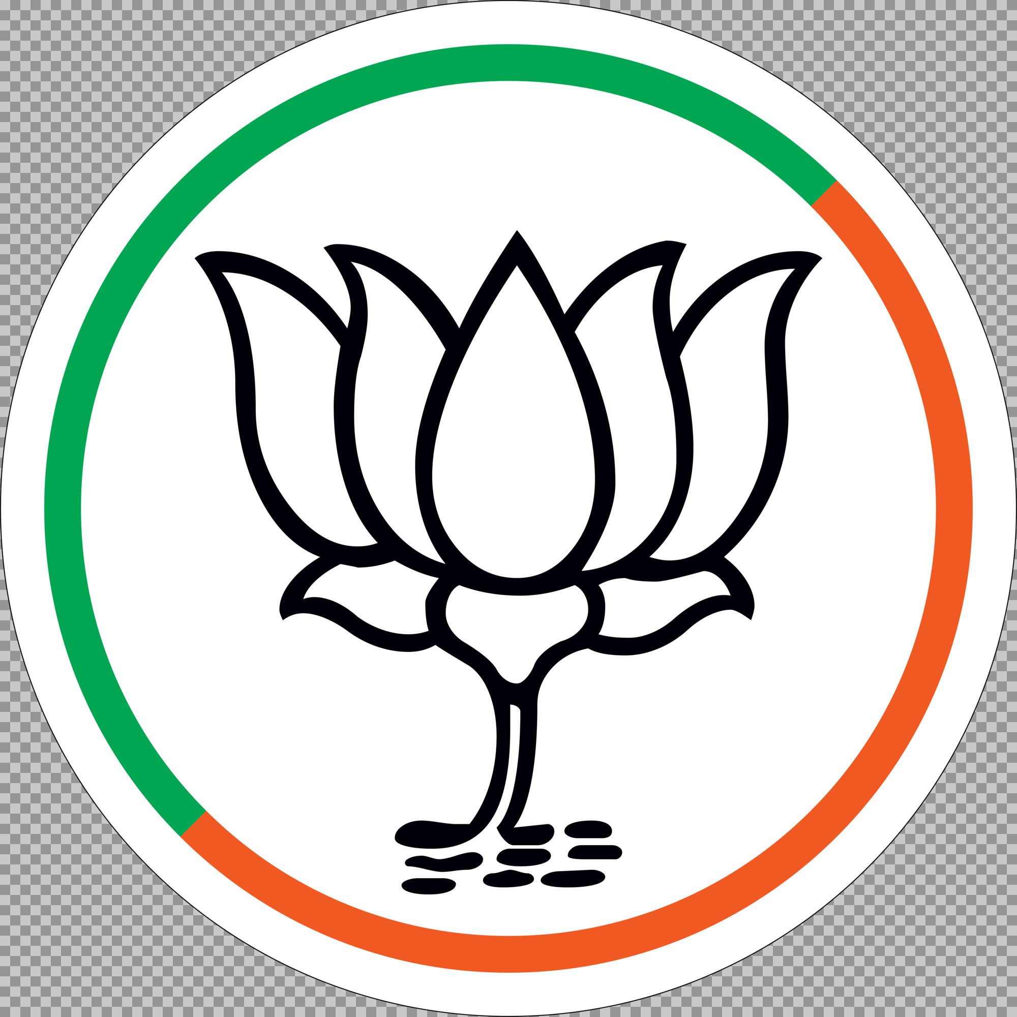 BJP Circular Logo PNG | Indian Political Party Emblem...