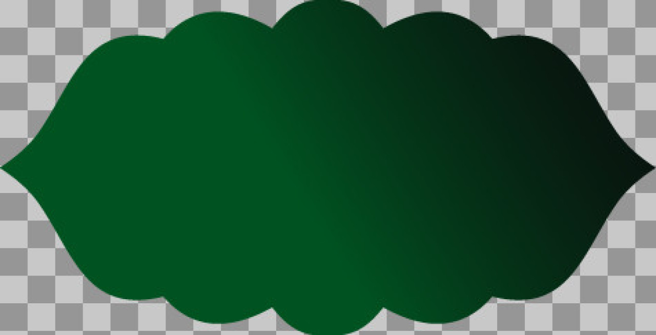 Free Ornate Green Banner PNG | Decorative Scalloped Frame