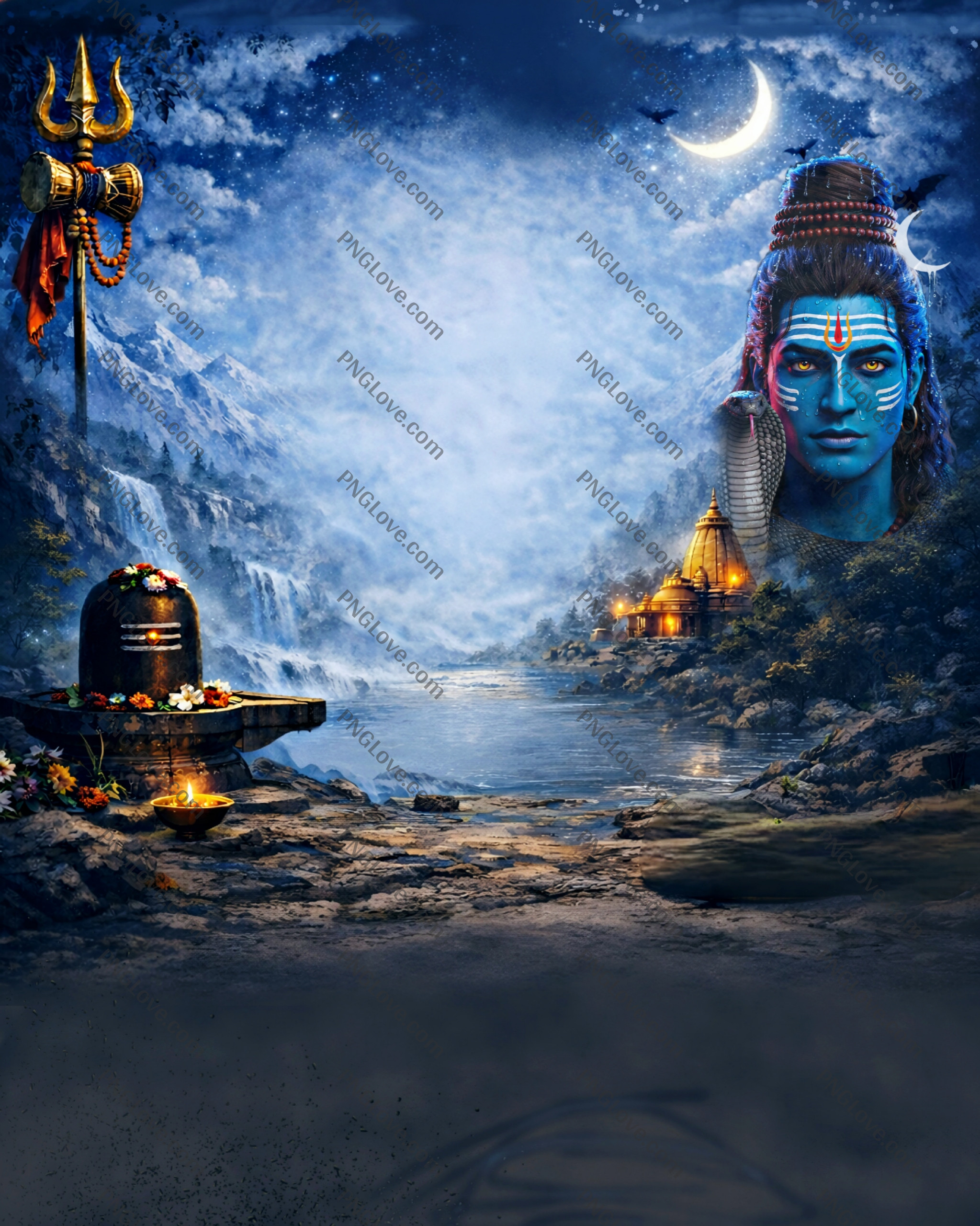 Mahadev Poster Editing Background | Lord Shiva Banner editing background...