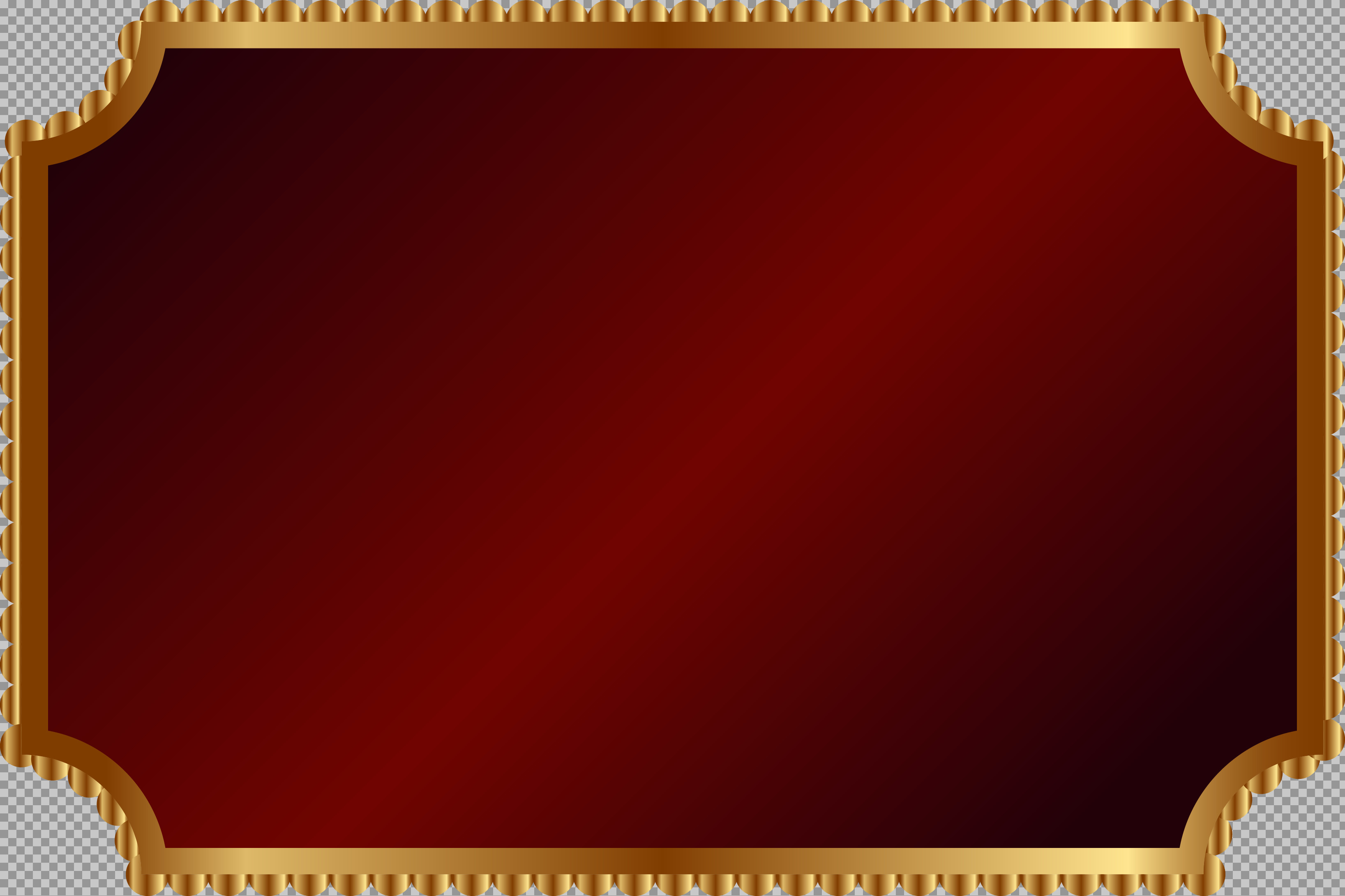 Luxury Red & Gold Frame PNG | Free Vintage Border...