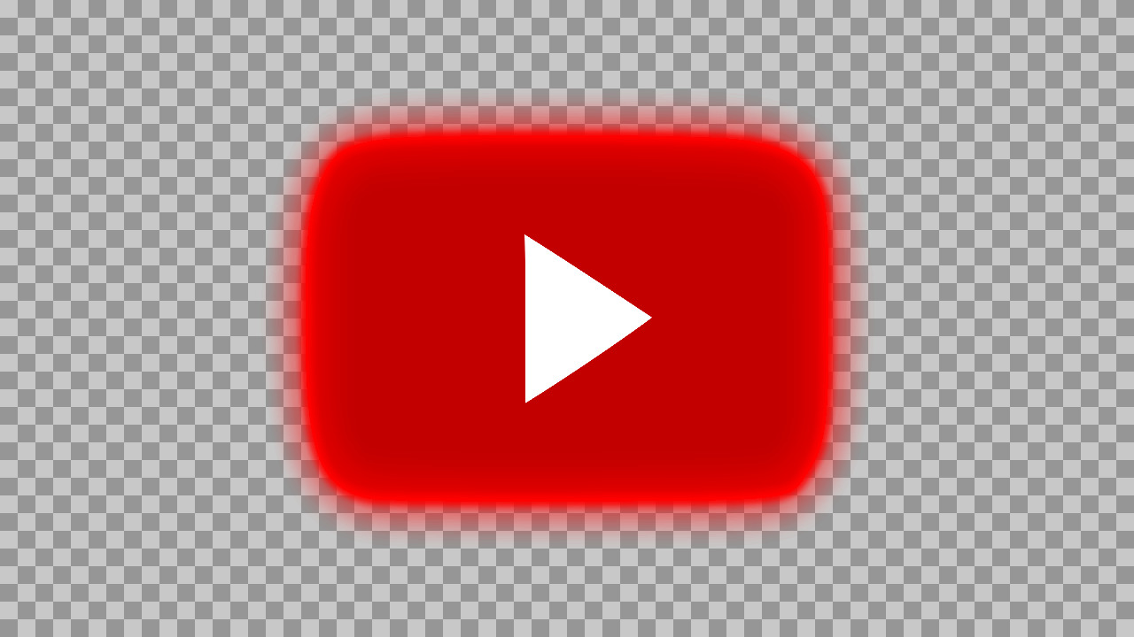 Glowing YouTube Logo PNG | Free Social Media Icon Download